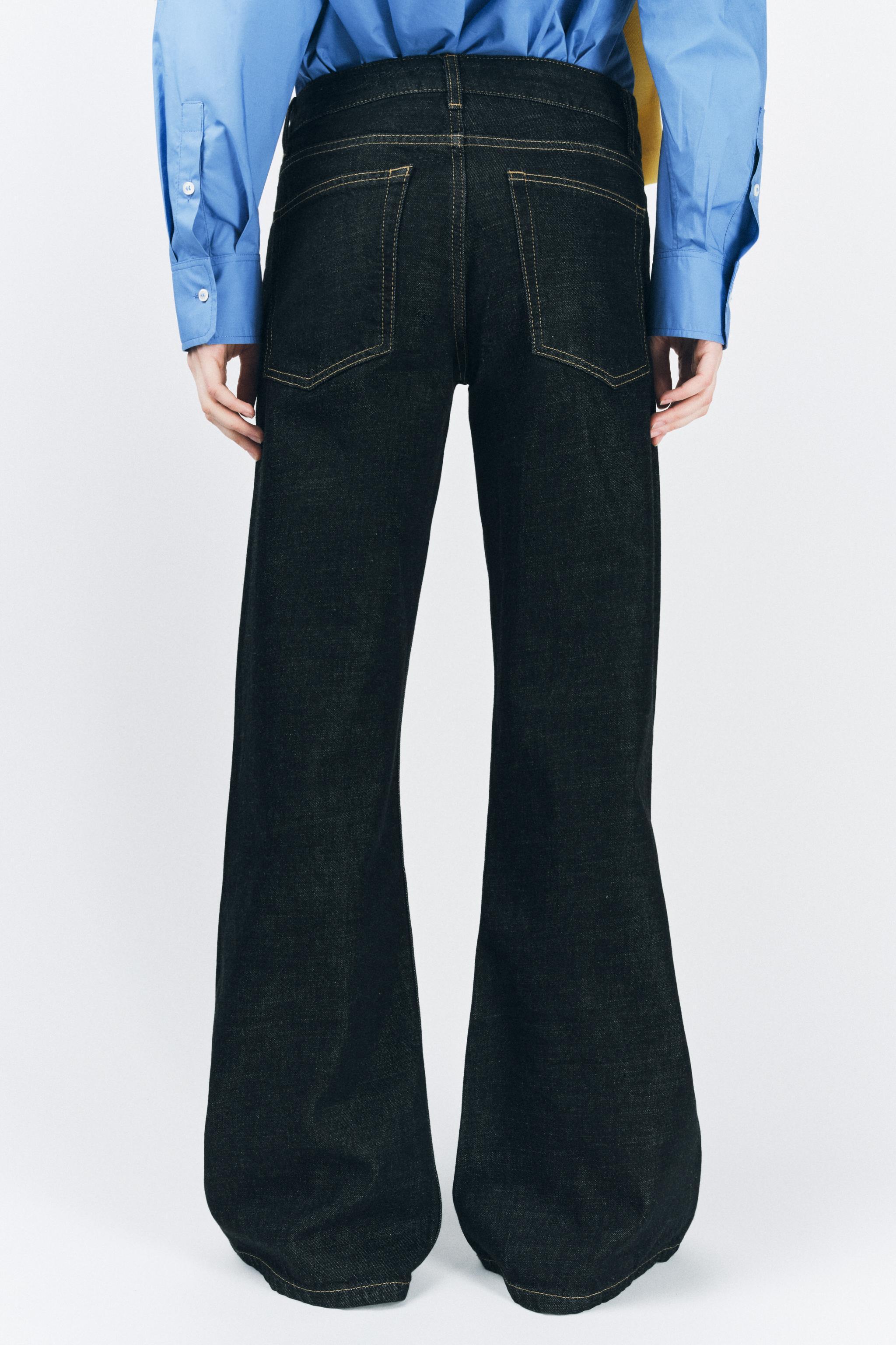 ZW COLLECTION WIDE LEG LOW RISE JEANS Product Image