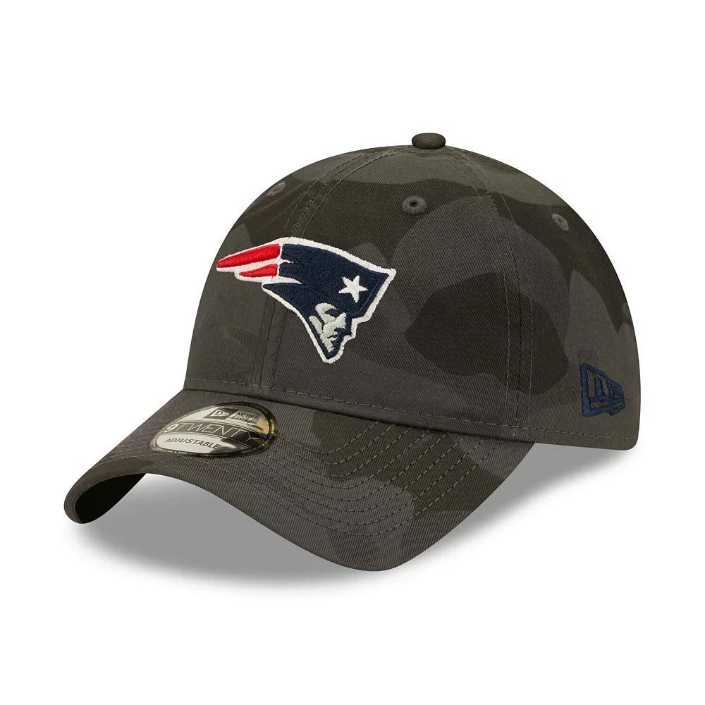 Men's New Era Camo New England Patriots Core Classic 2.0 9TWENTY Adjustable Hat, Green Product Image
