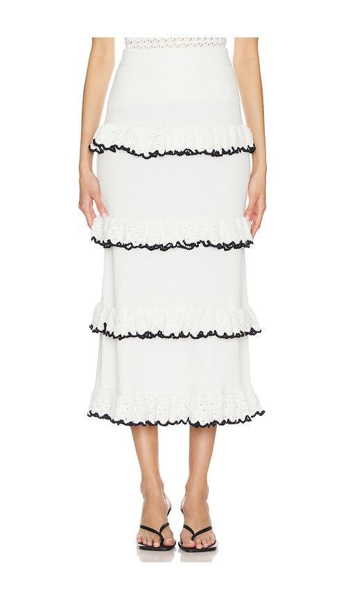 Halliday Scallop Frill Skirt Zimmermann Product Image