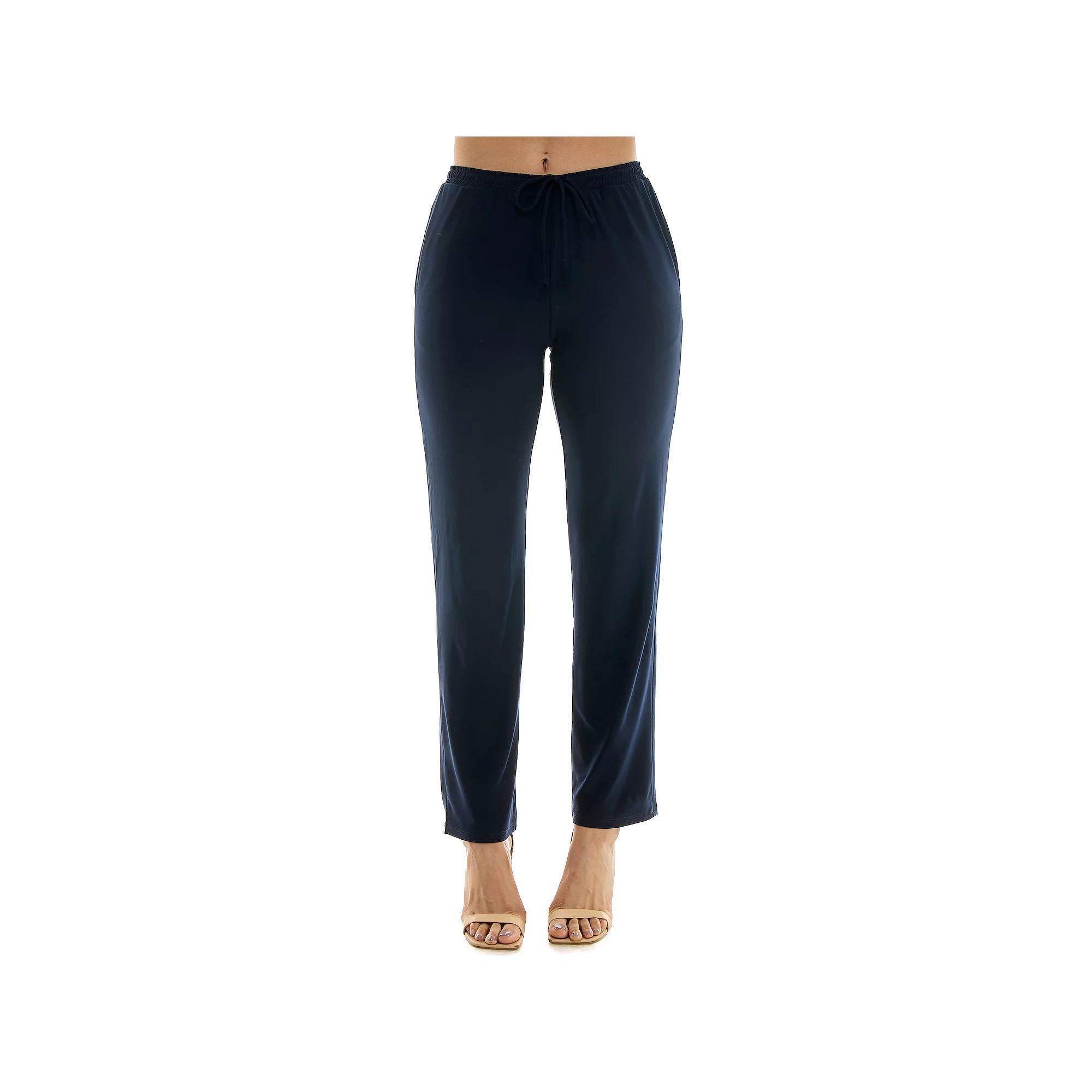 Women's Nina Leonard Classic Drawstring Pant,  Product Image