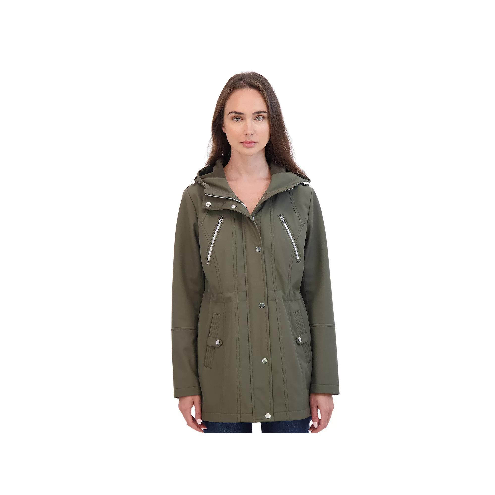 Women's Sebby Collection Hood Water-Resistant Anorak Jacket,  Product Image