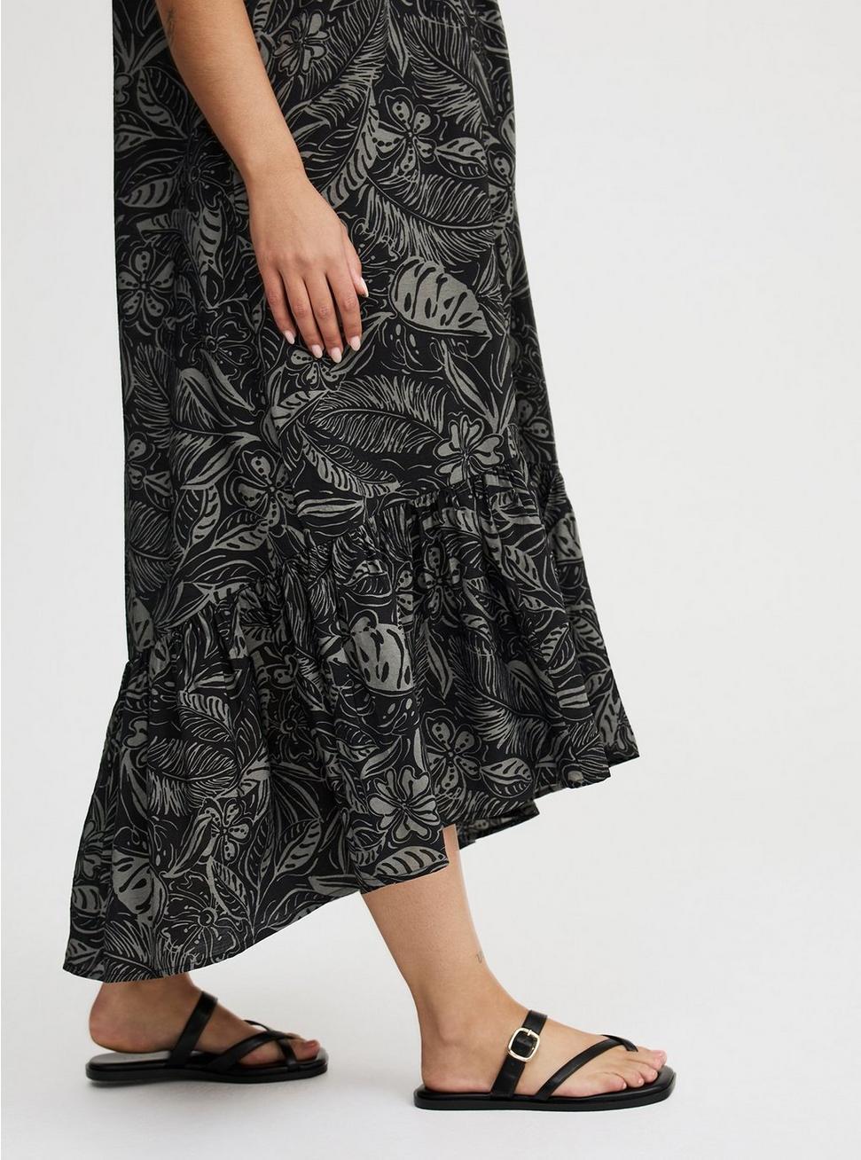 Midi High-Neck Tie-Back Dress Product Image