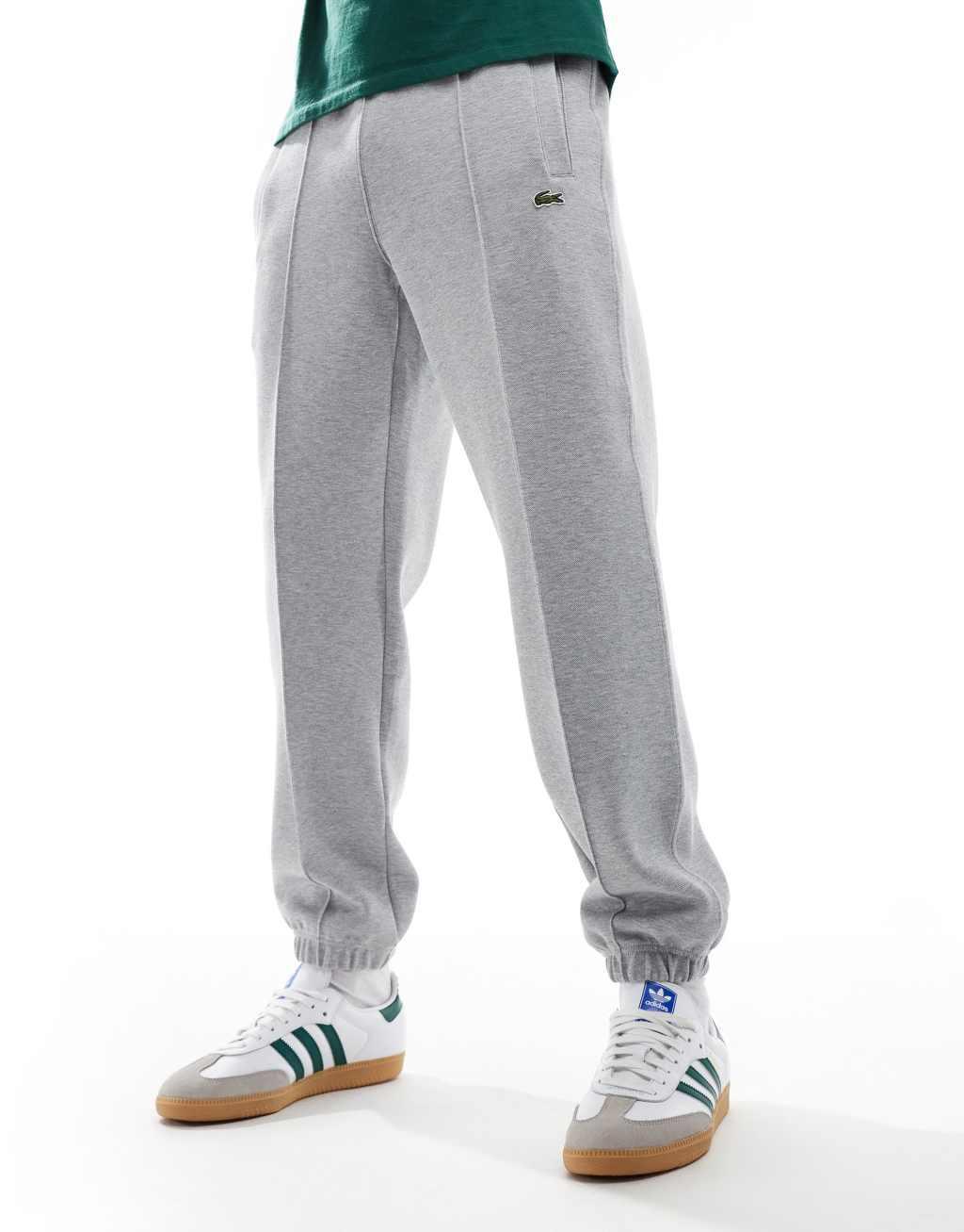 Lacoste logo sweatpants in gray Product Image