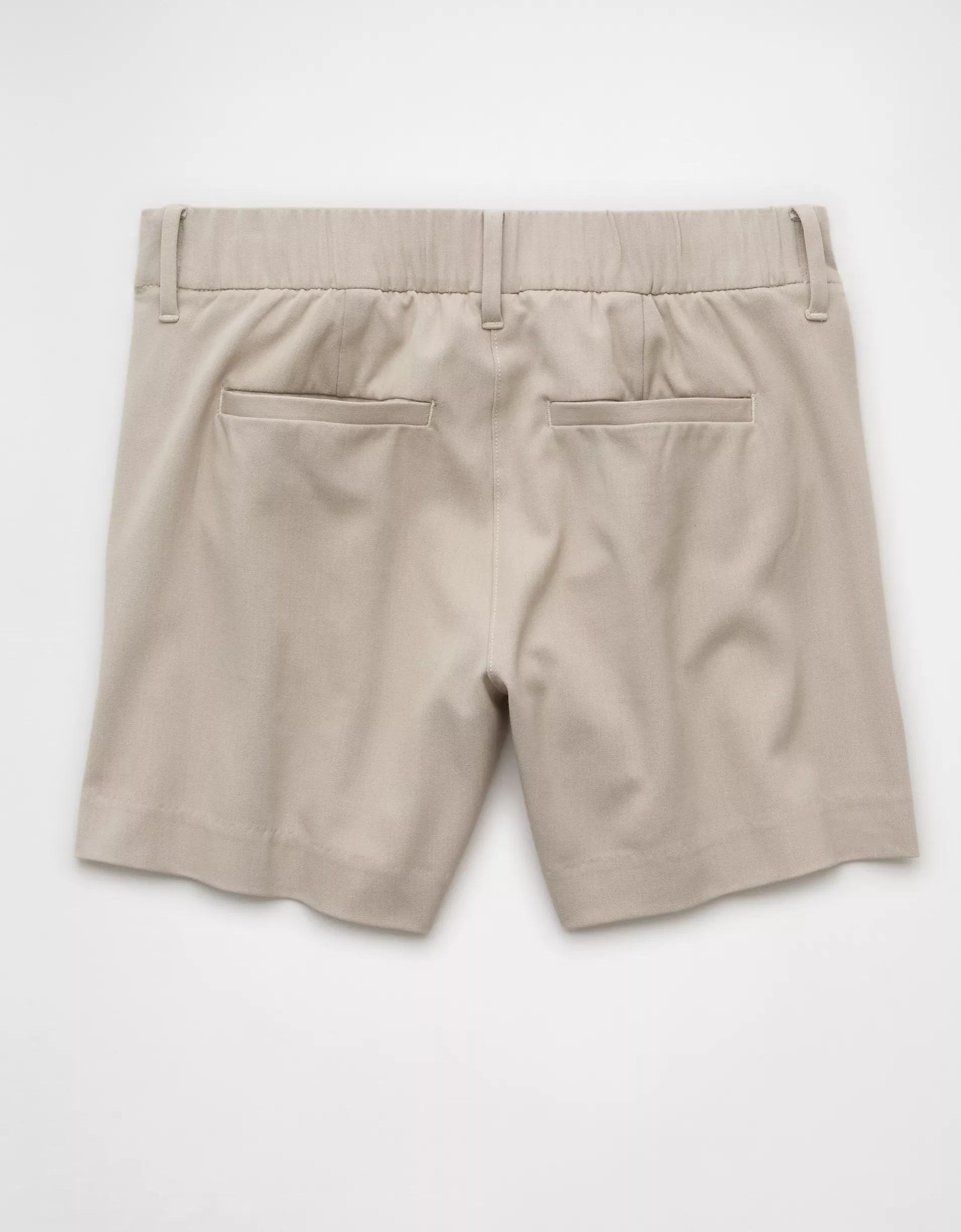 AE 6" Stretch High-Waisted Pleated Trouser Short Product Image