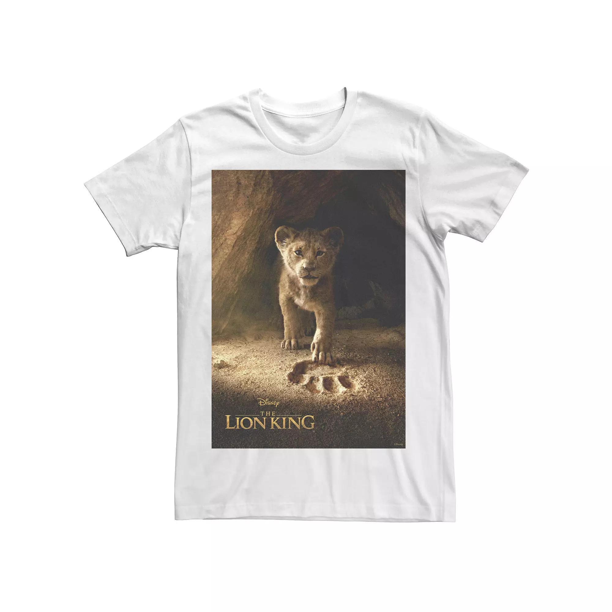 Disney's The Lion King Men's Simba Paw Live Action Movie Poster Tee,  Product Image