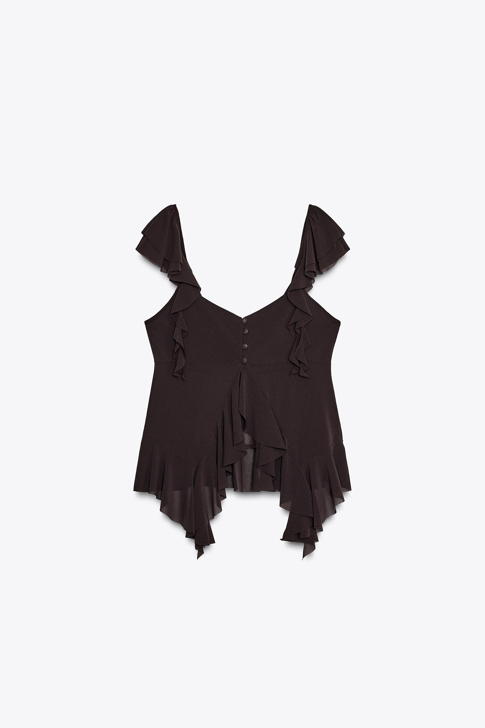RUFFLED STRAPPY TOP Product Image