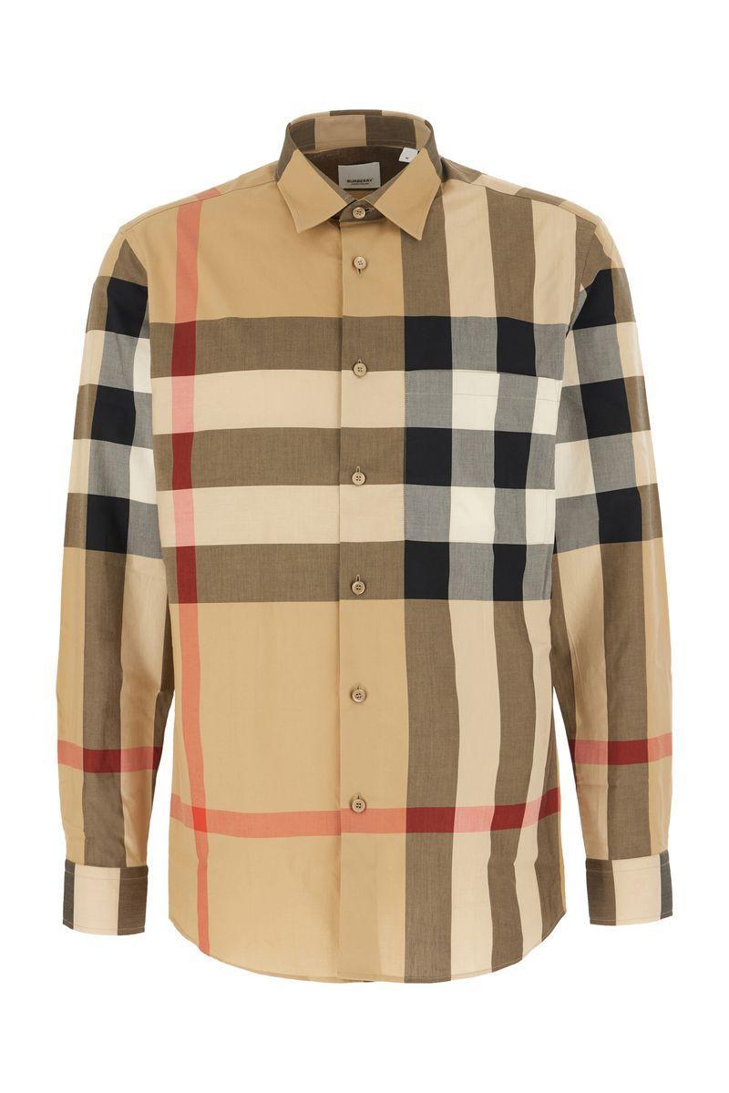 checkered cotton shirt Product Image