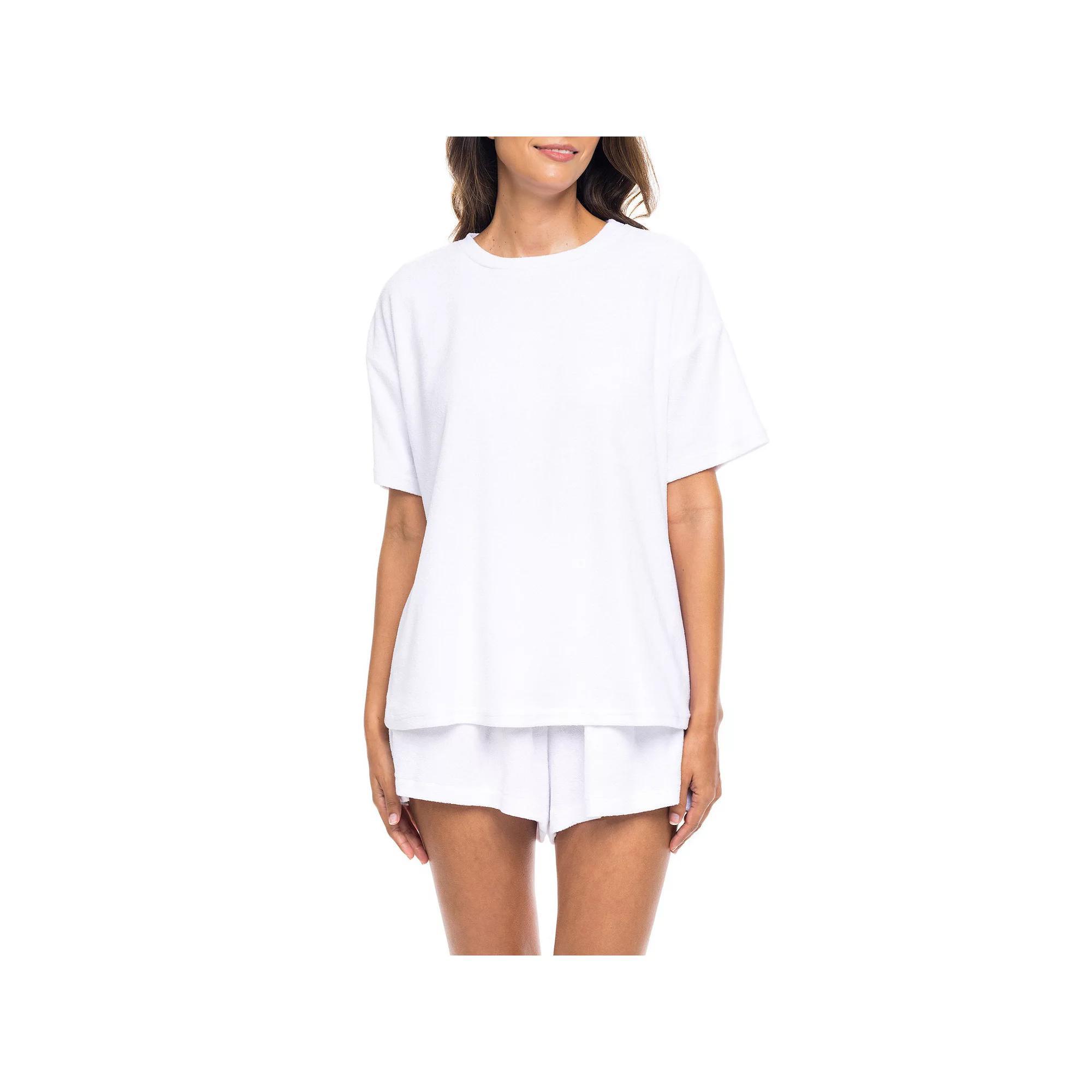 Women's Jordan Taylor Terrycloth Swim Cover-Up Shirt, Size: Small, White Product Image