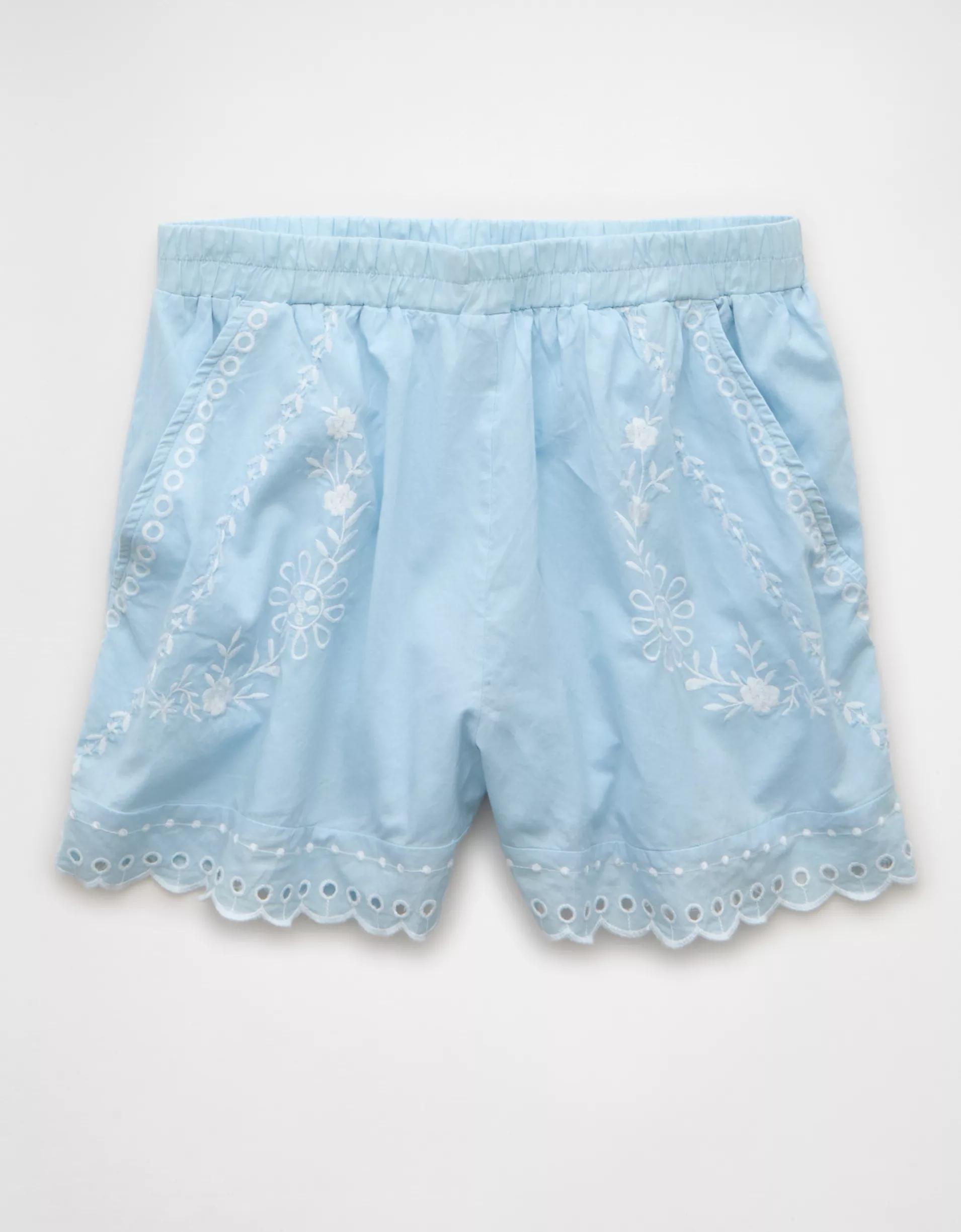 AE High-Waisted Embroidered Short Product Image