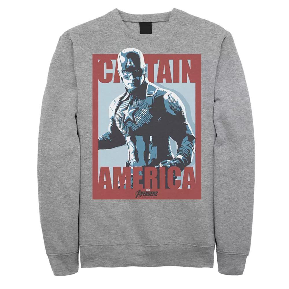 Men's Marvel Avengers Endgame Captain America Poster Sweatshirt,  Product Image
