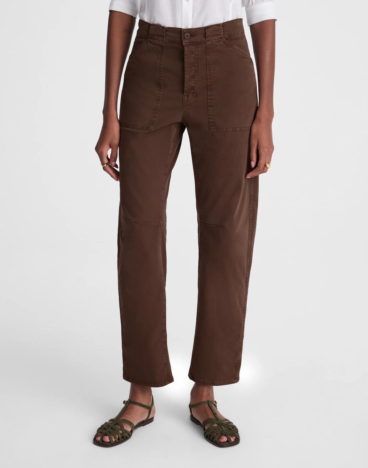 The Darted Barrel-Leg Utility Pant Product Image