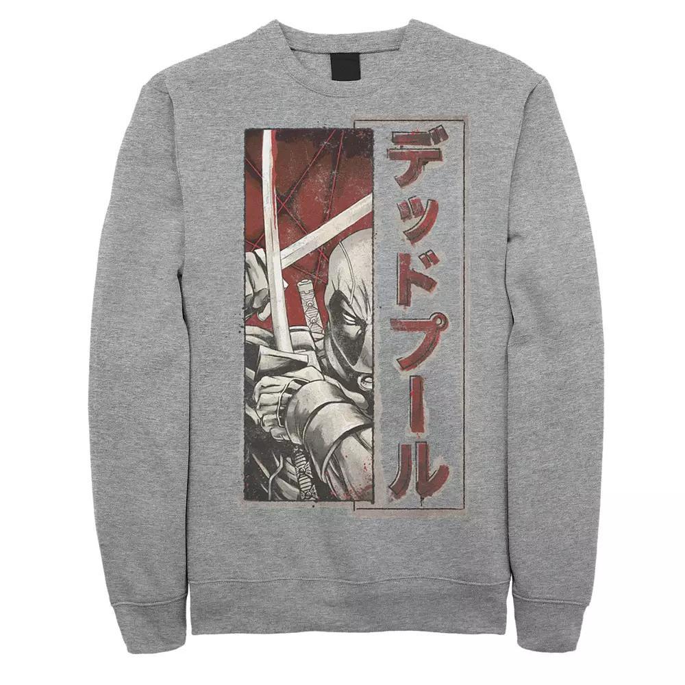 Men's Marvel Deadpool Kanji Fighting Swords Fleece,  Product Image