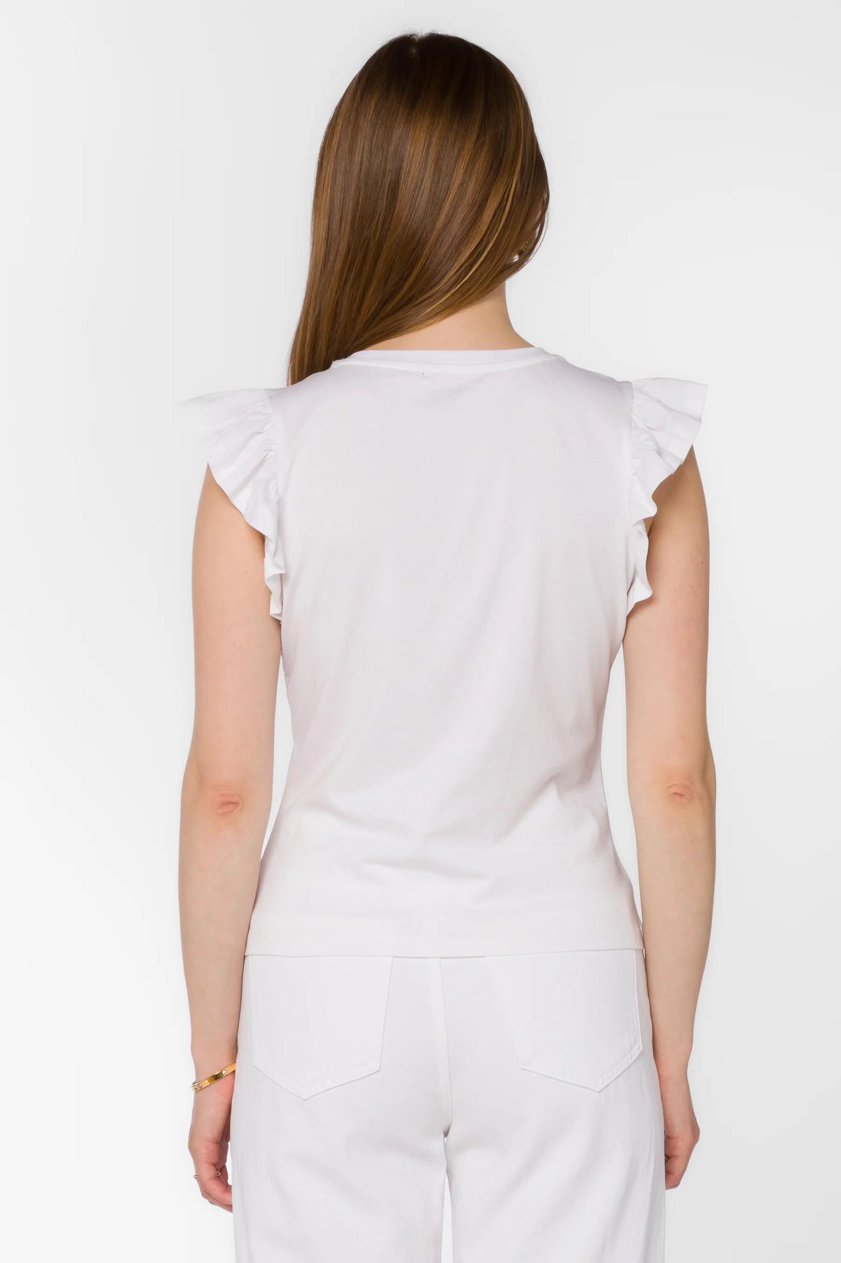 Fabiola Flutter Sleeve top Product Image