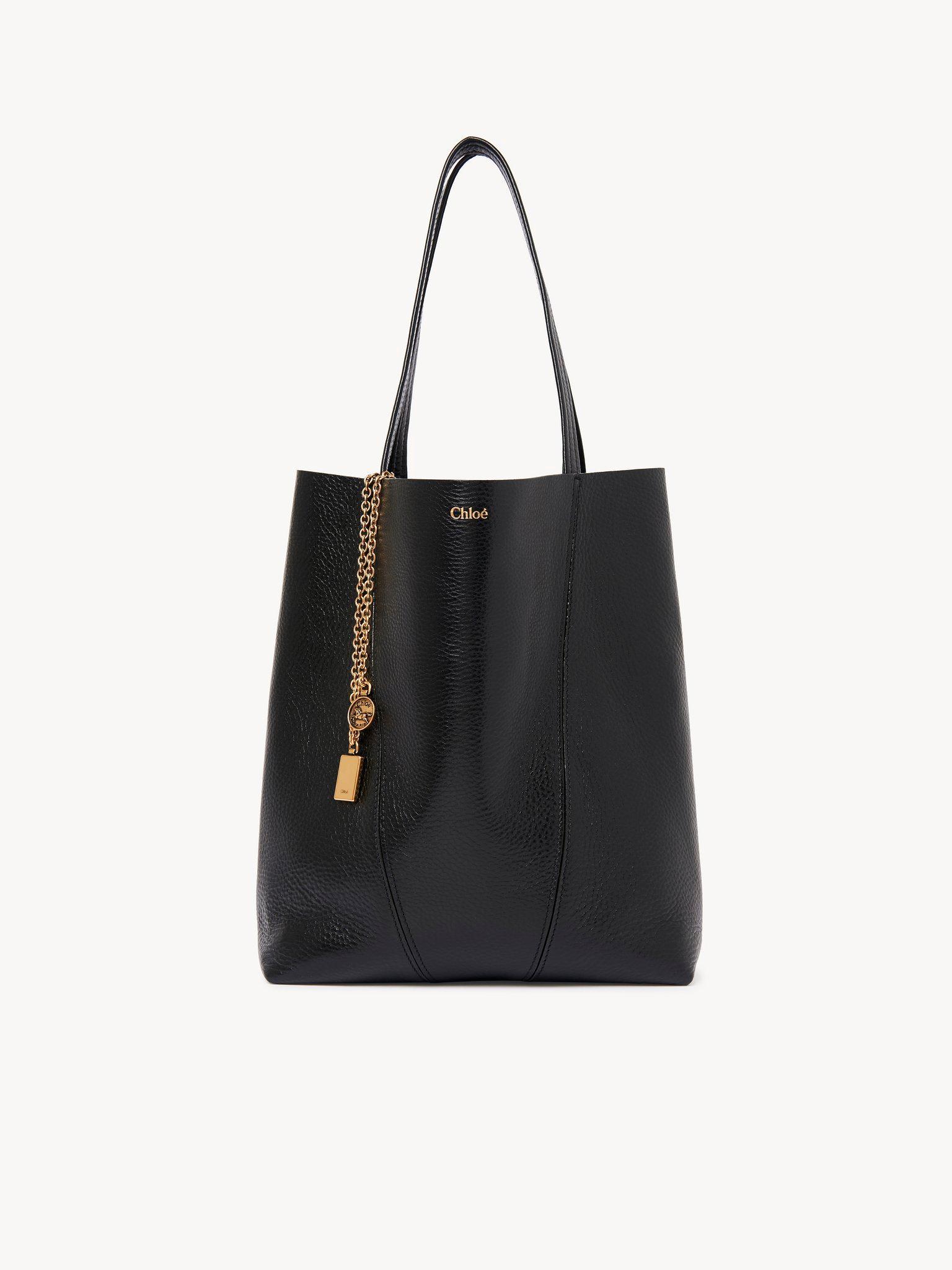 Chloé Spin tote bag in grained leather Product Image