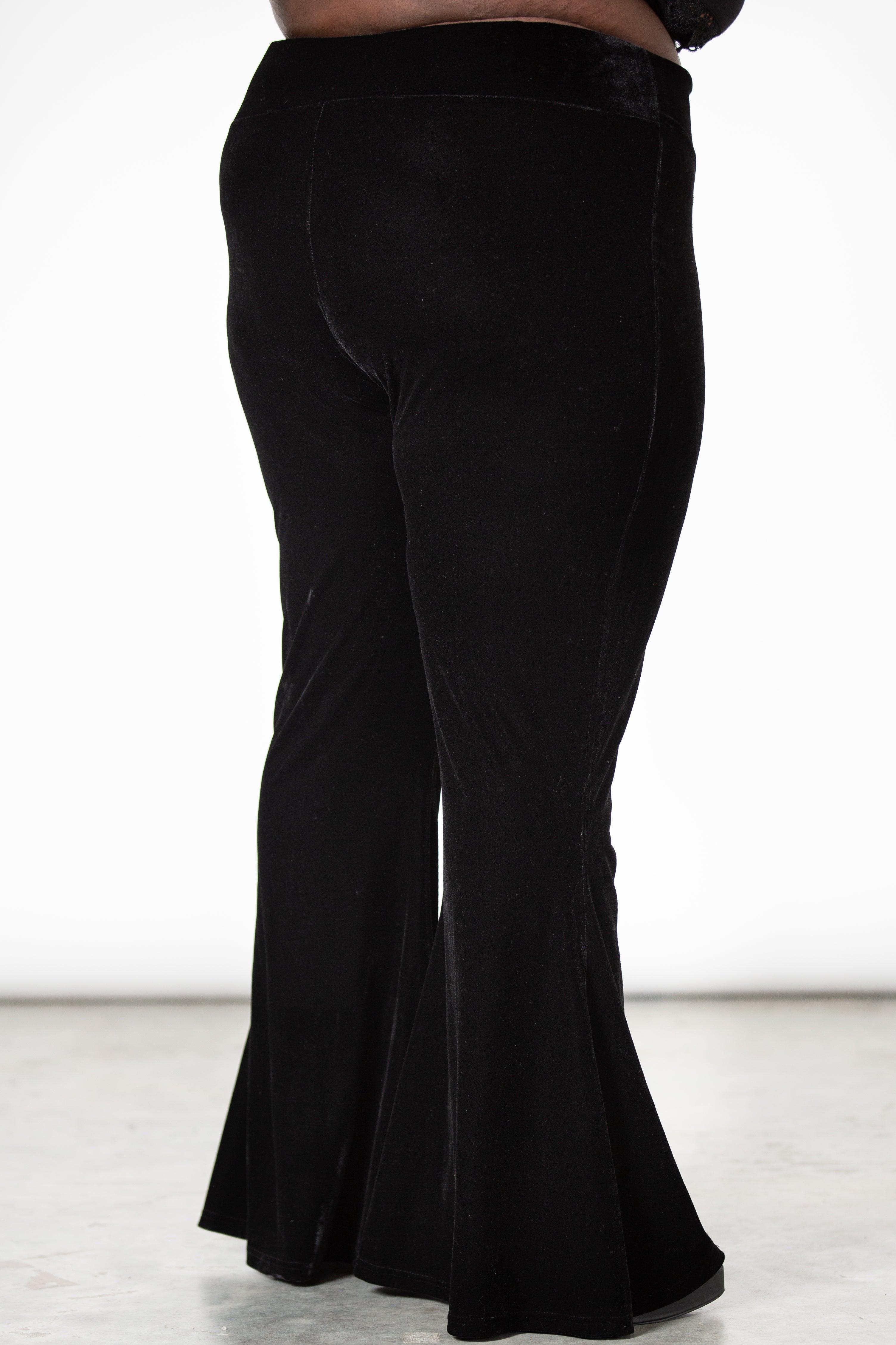 Verna Velvet Bell Bottoms [PLUS] Female Product Image