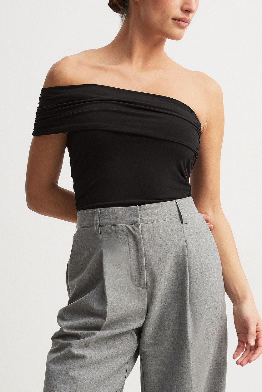 One Shoulder Jersey Top Product Image