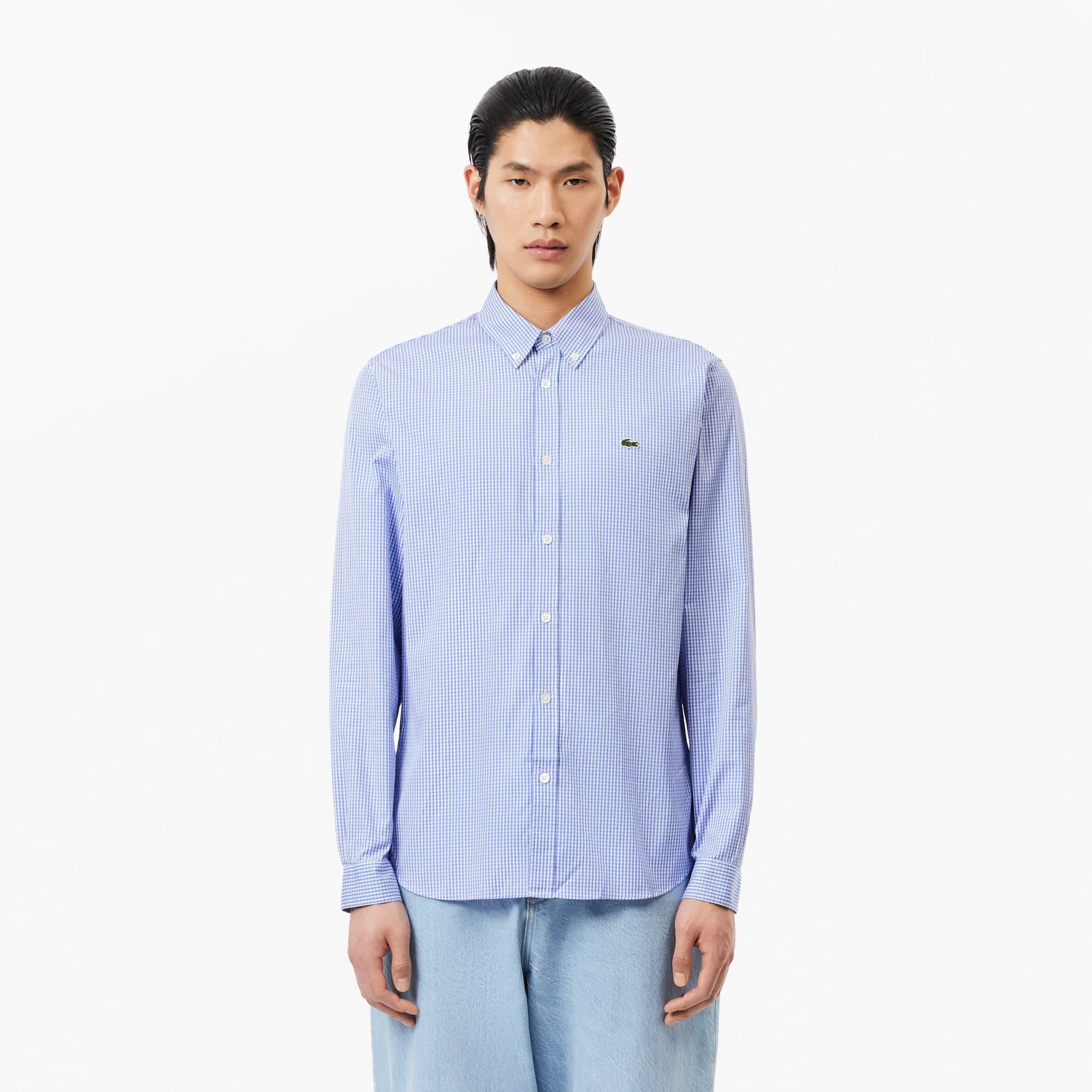 Regular Fit Checked Cotton Shirt Product Image