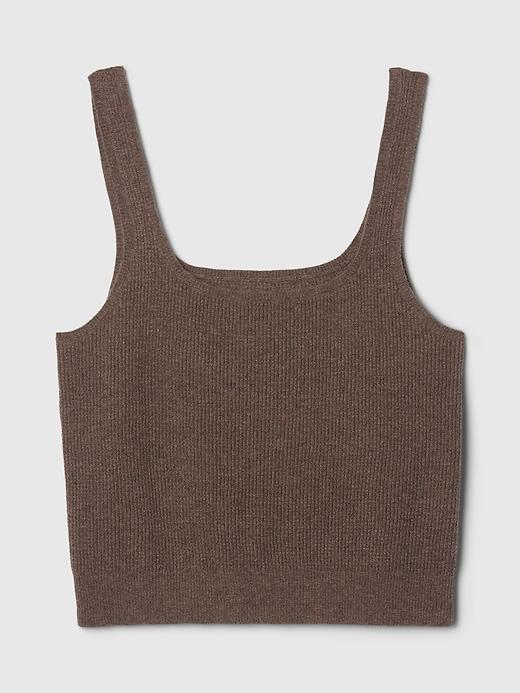 CashSoft Waffle PJ Cropped Tank Top Product Image