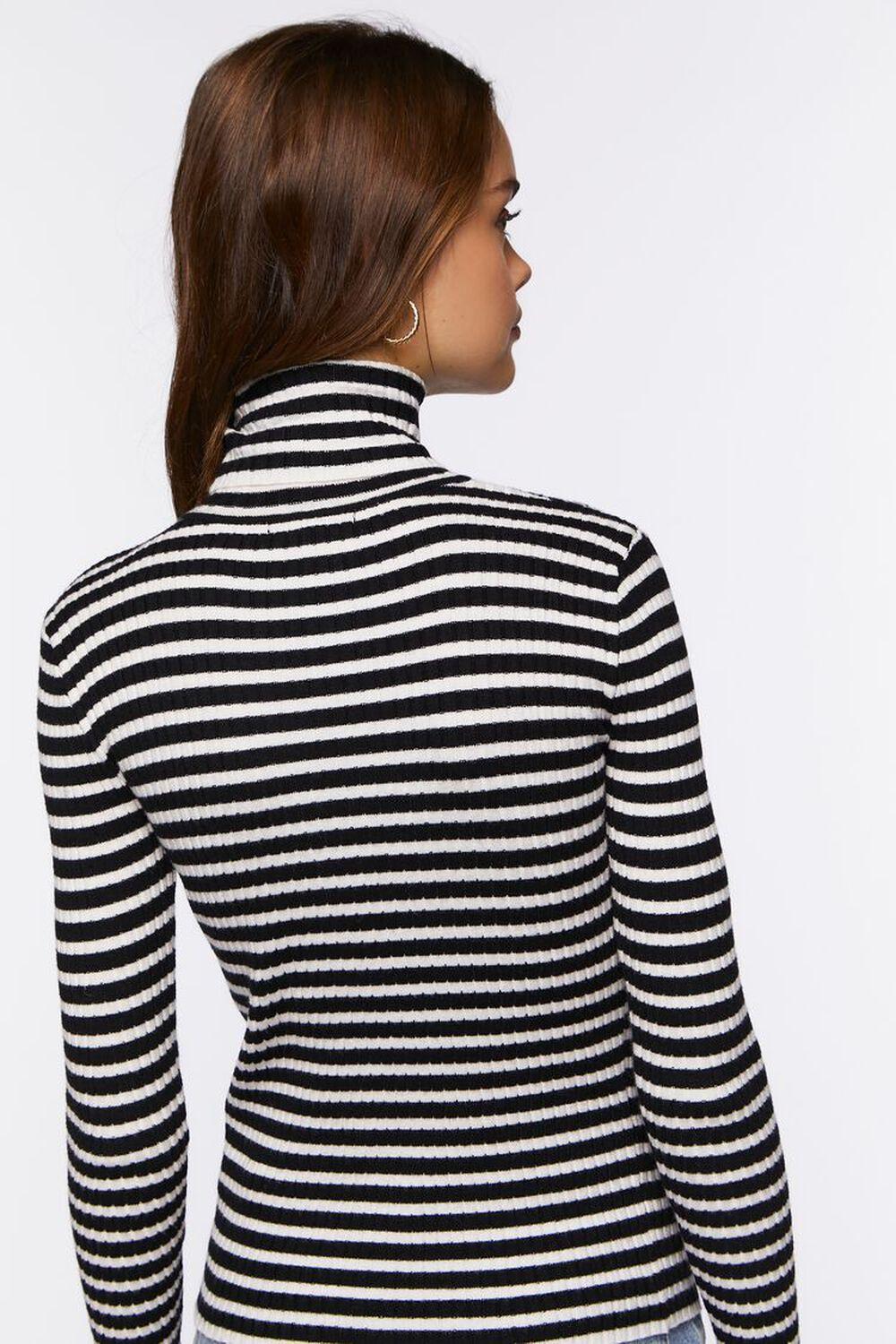 Striped Turtleneck Long-Sleeve Top | Forever 21 Product Image