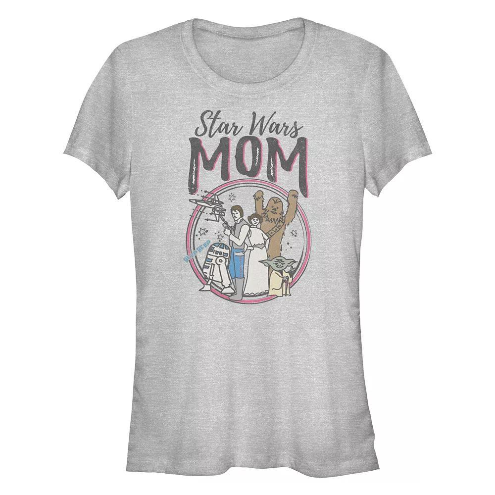Women's Star Wars Mom Character Collage Fitted Graphic Tee,  Product Image
