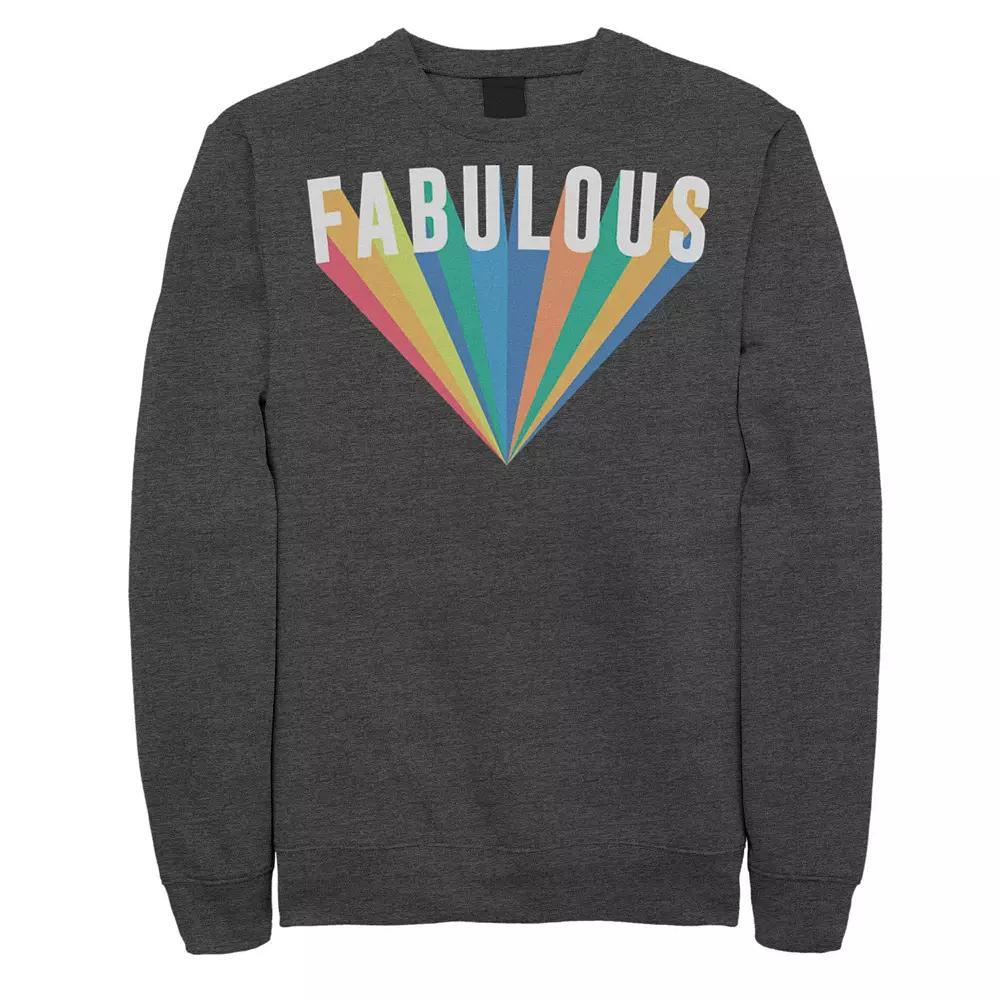 Men's Fifth Sun Fab Rainbow Burst Sweatshirt,  Product Image