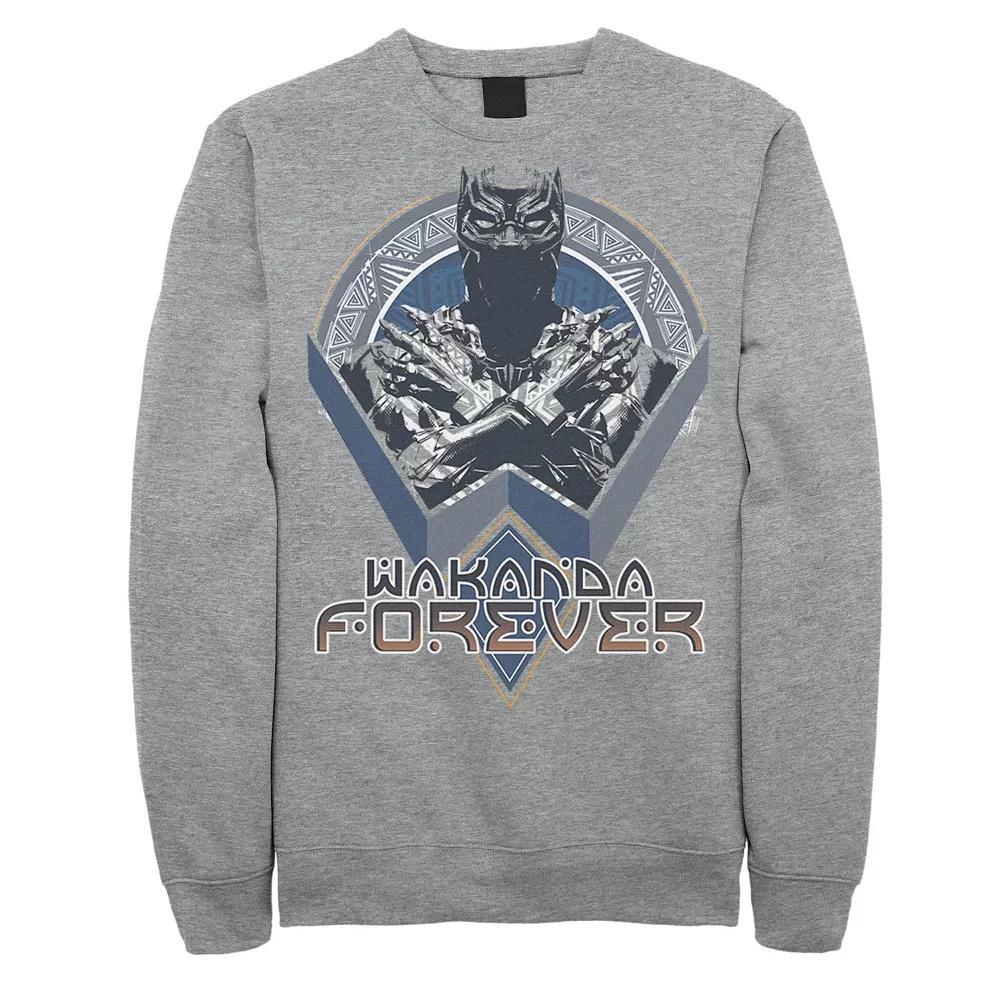 Men's Marvel Black Panther Geometric Wakanda Forever Fleece,  Product Image