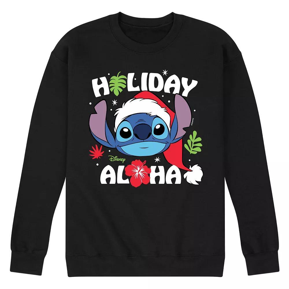 Disney's Lilo & Stitch Men's Holiday Aloha Fleece Sweatshirt,  Product Image