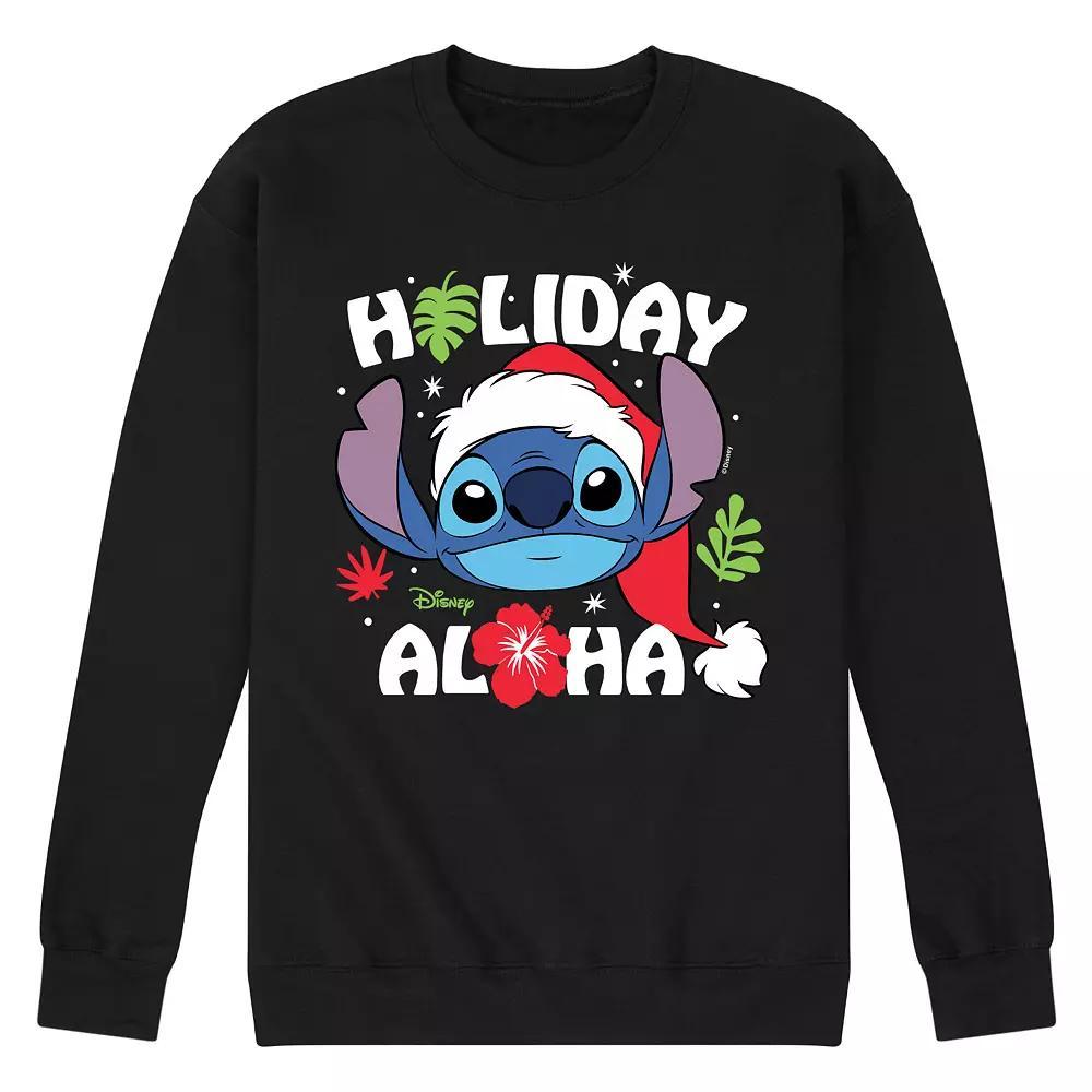 Disney's Lilo & Stitch Men's Holiday Aloha Fleece Sweatshirt,  Product Image