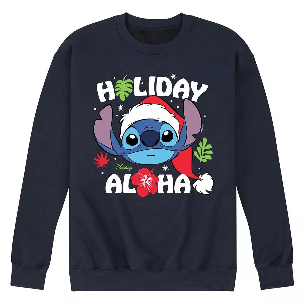 Disney's Lilo & Stitch Men's Holiday Aloha Fleece Sweatshirt,  Product Image