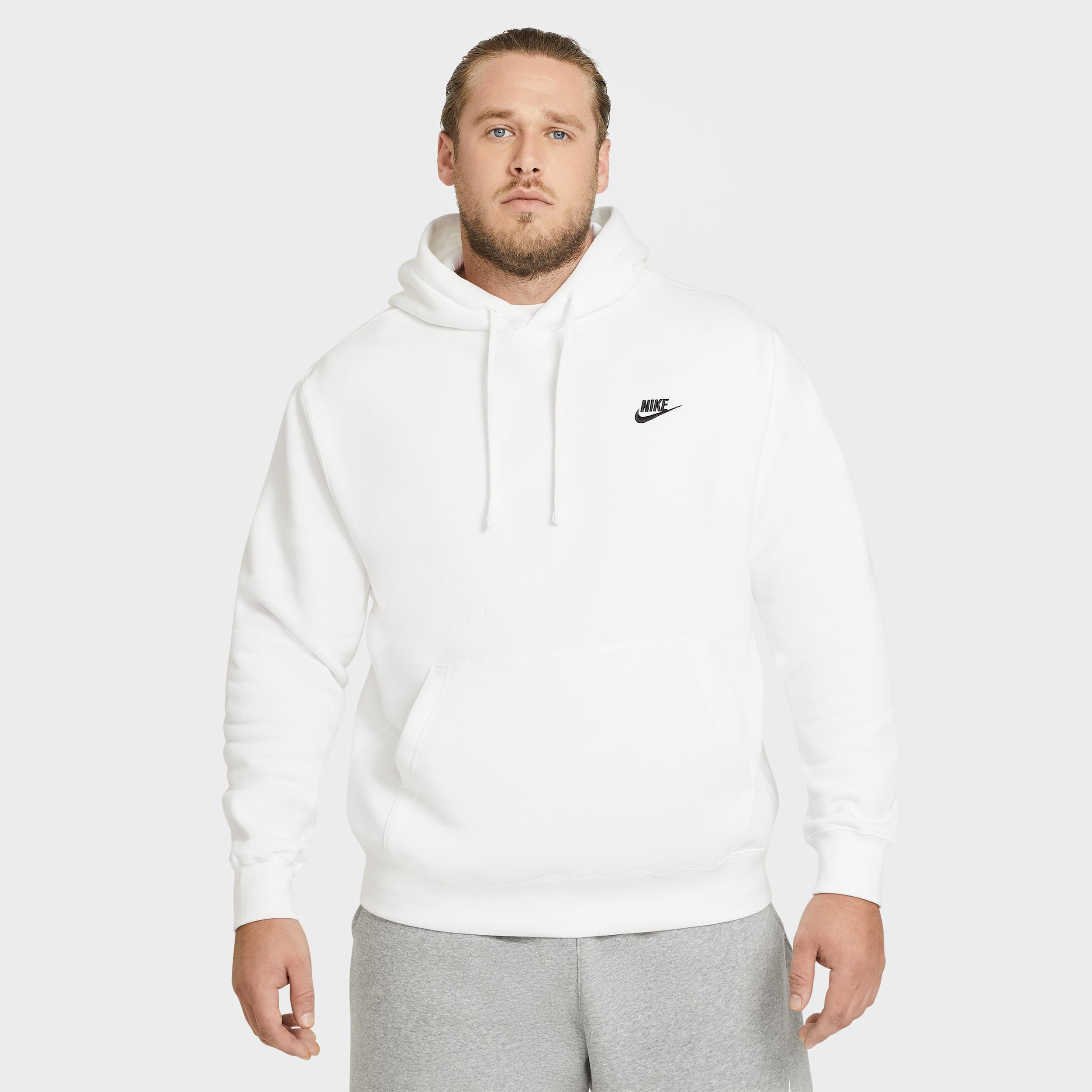 Mens Nike Sportswear Club Fleece Pullover Hoodie | BV2654-100 Product Image