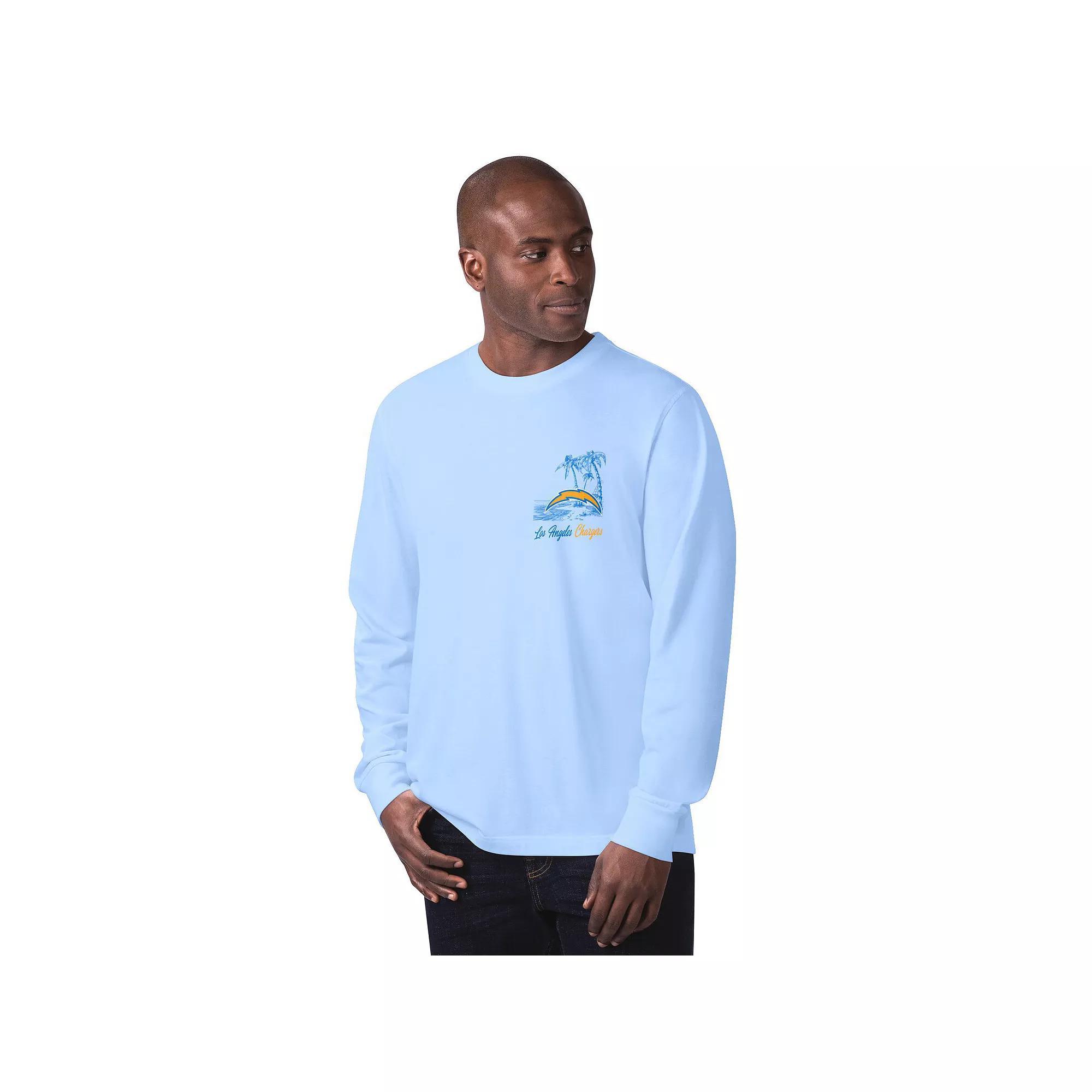 Men's Margaritaville Gray Las Vegas Raiders It's Five O'Clock Somewhere Long Sleeve T-Shirt,  Product Image