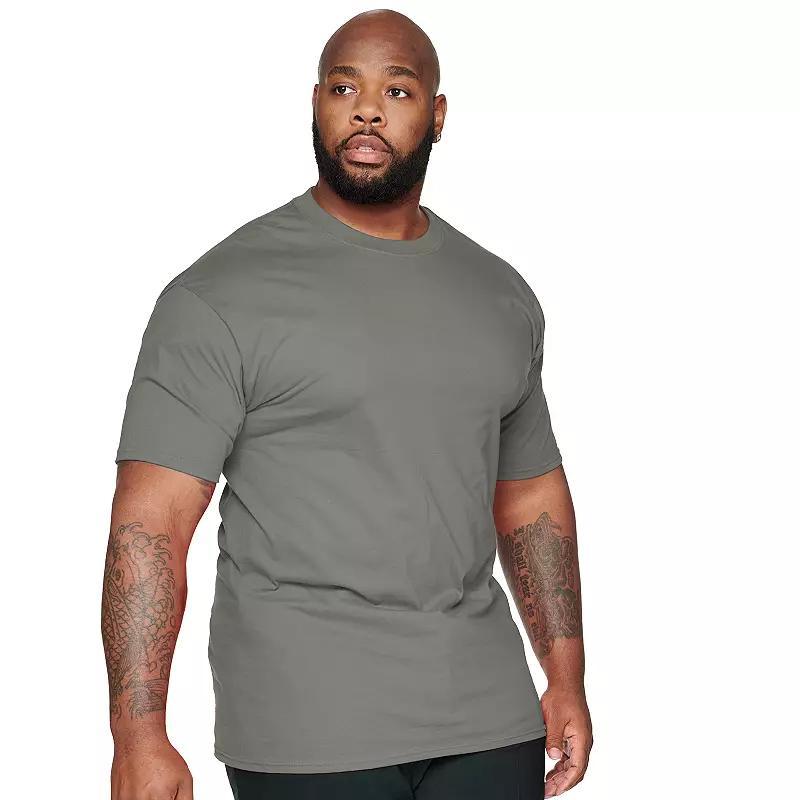 Big & Tall Hanes® Beefy-T Tee, Men's, Size: XXL Tall, Light Silver Product Image