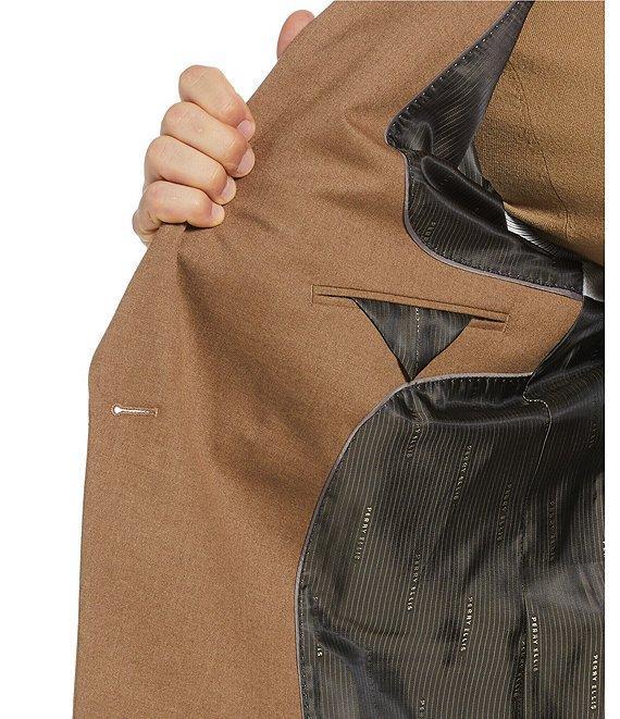 Perry Ellis Solid Stretch Double-Breasted Suit Separates Jacket Product Image