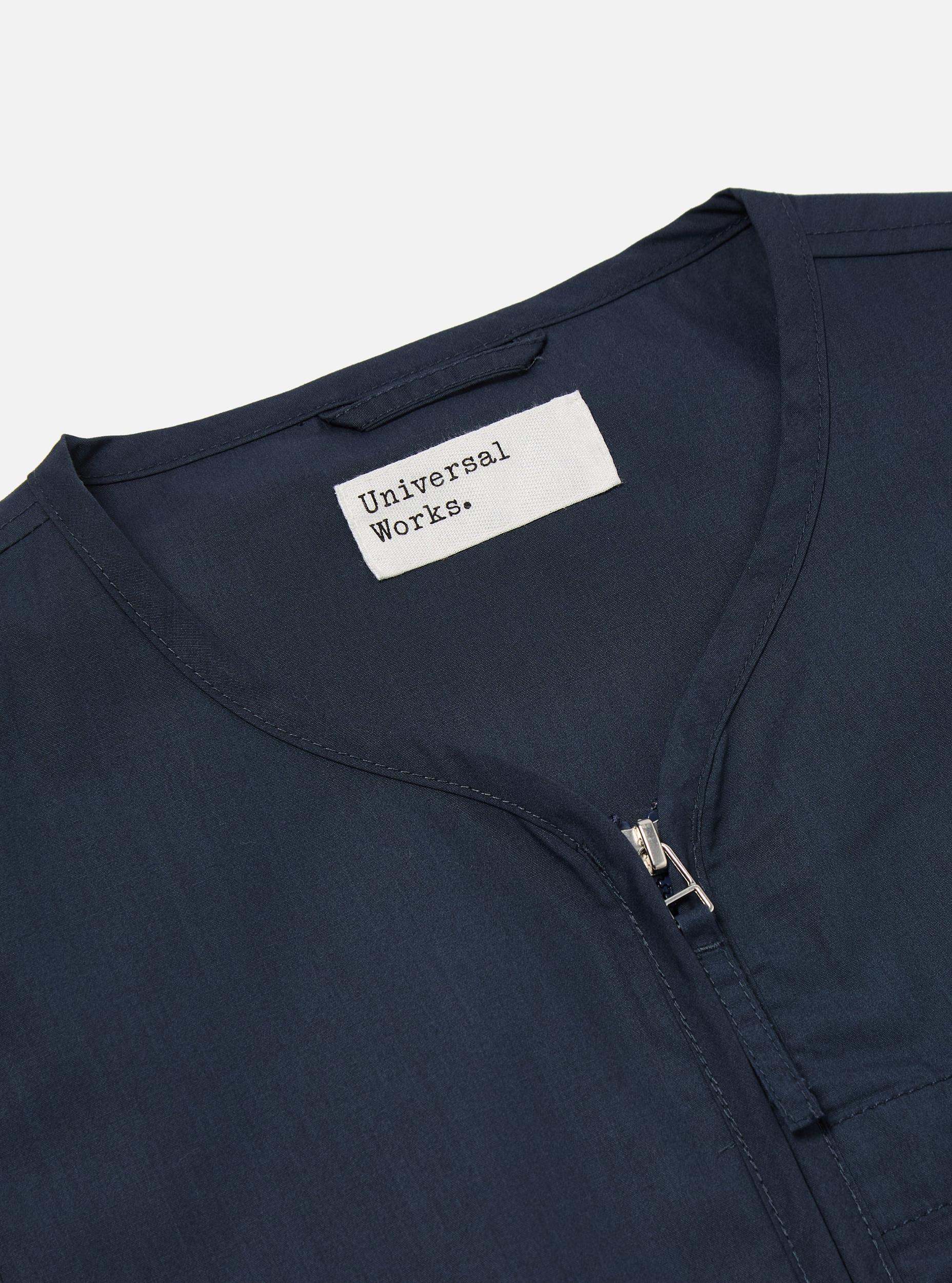 Navy Recycled Polytech Parachute Liner Gilet Product Image