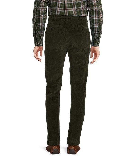 Roundtree & Yorke Stewart Classic Fit Flat Front Corduroy Pants Product Image