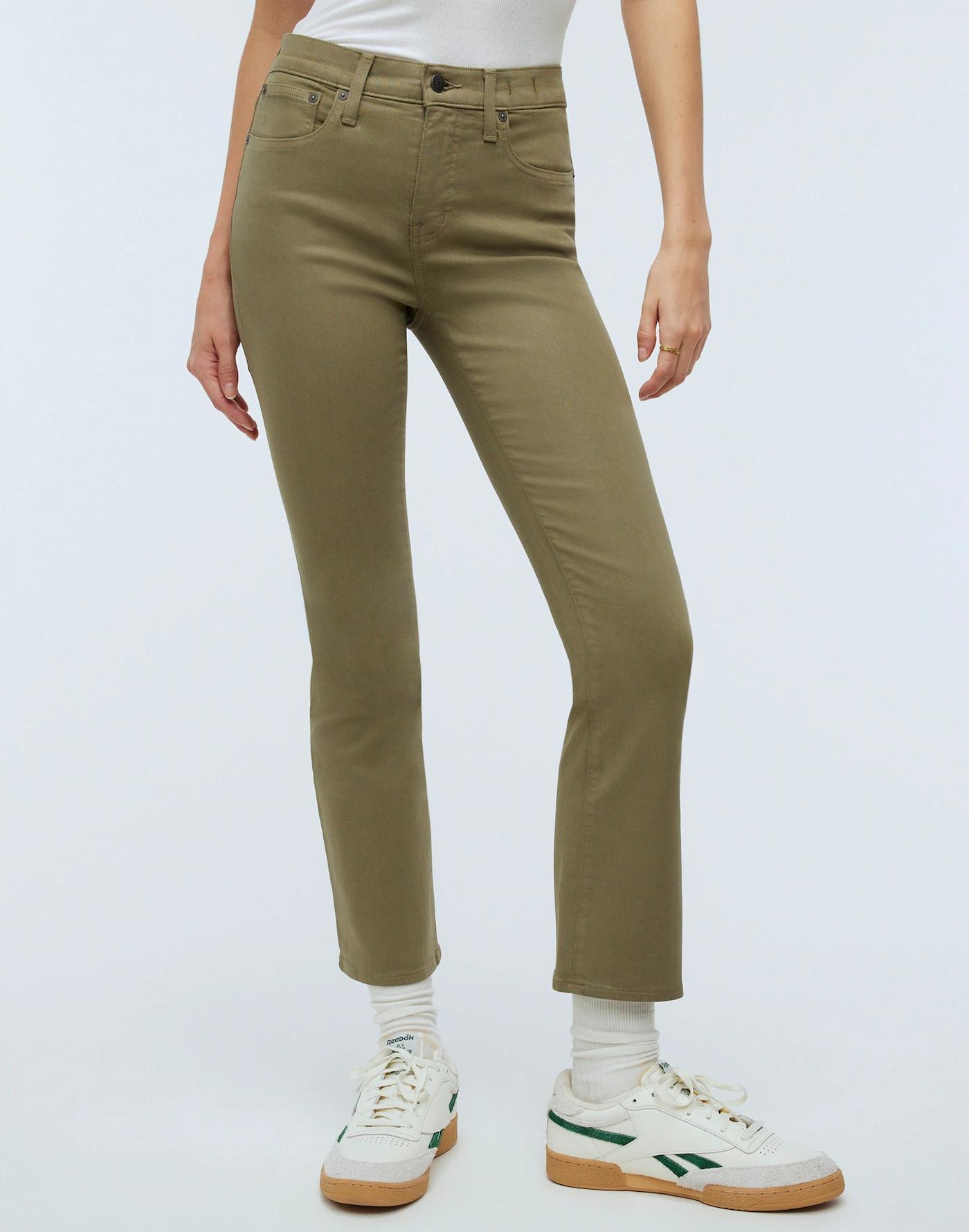 Kick Out Crop Jeans: Coated Edition Product Image