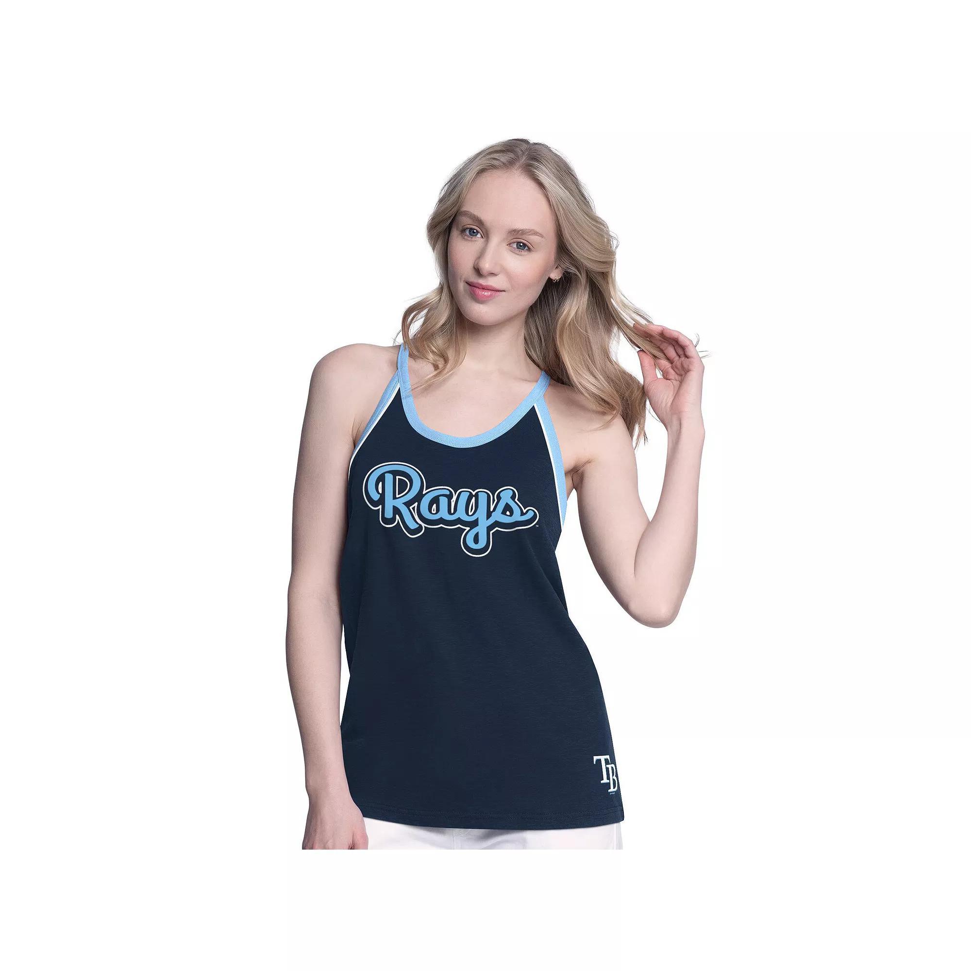 Women's G-III 4Her by Carl Banks Royal Toronto Blue Jays Curveball Racerback Tank Top,  Product Image