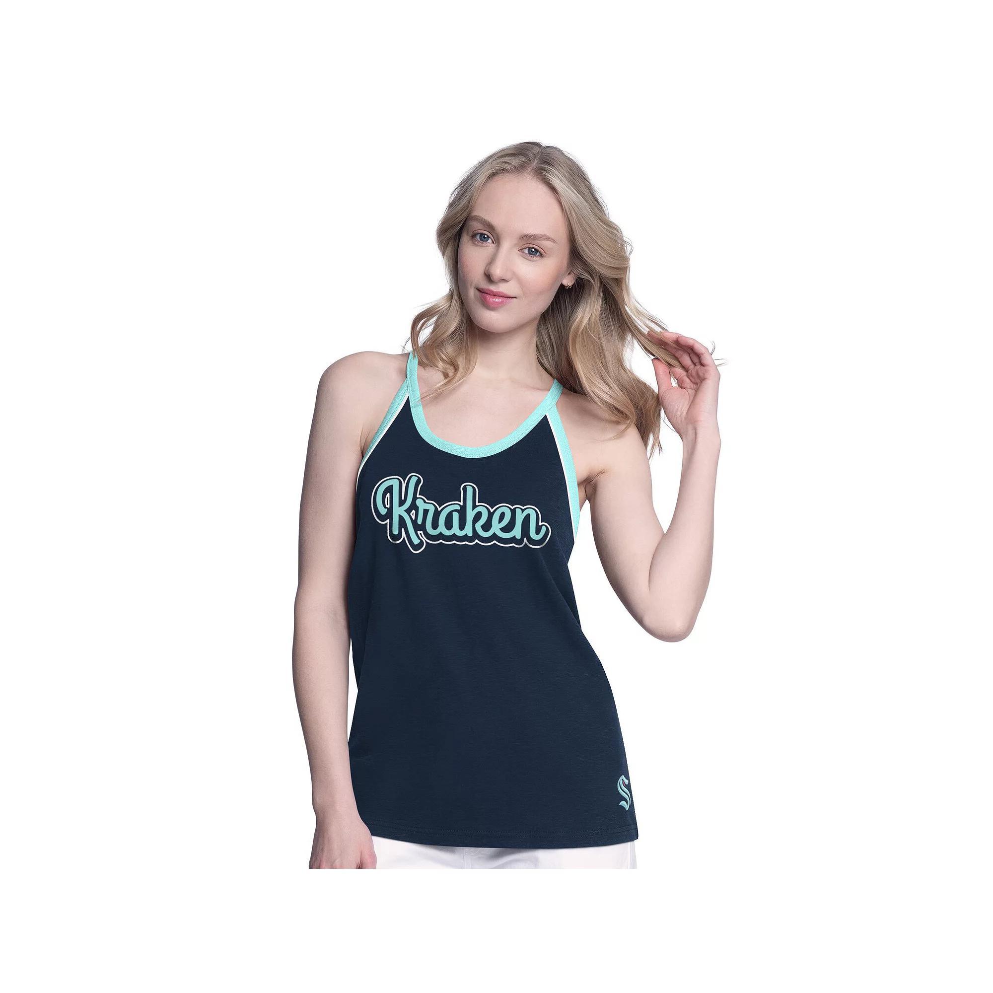 Women's G-III 4Her by Carl Banks Royal Toronto Blue Jays Curveball Racerback Tank Top,  Product Image