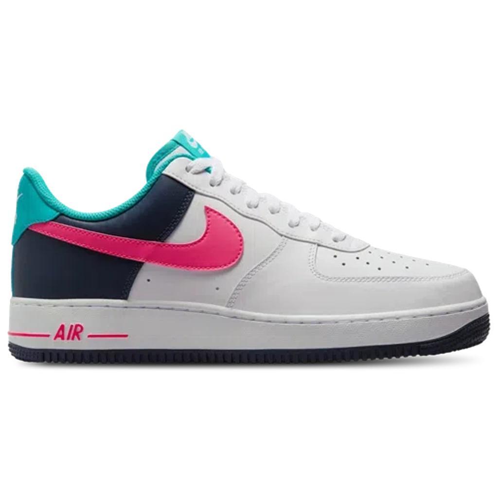 Nike Boys Air Force 1 - Shoes White/Pink/Blue Product Image