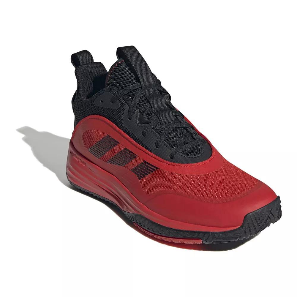 adidas Own The Game 3 Men's Basketball Shoes, Size: 14, Black Red Red Product Image