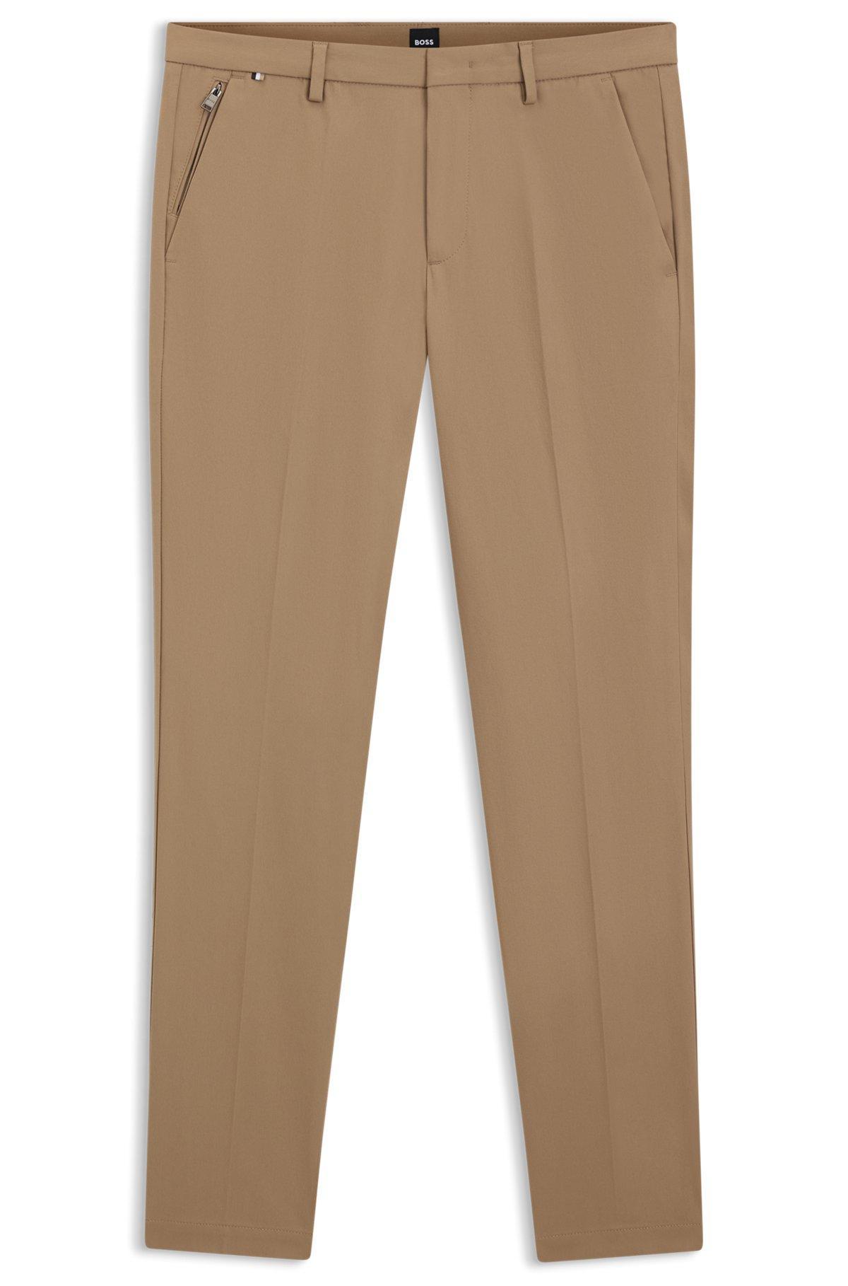 Slim-fit trousers in stretch cotton Product Image