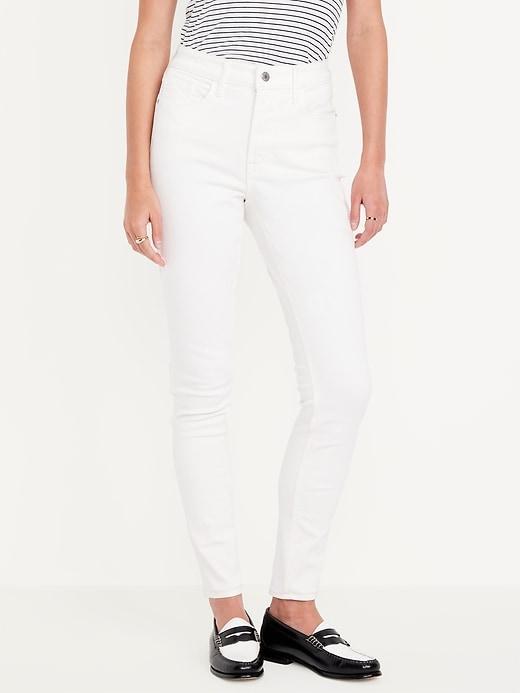 High-Waisted Rockstar Super-Skinny Jeans Product Image