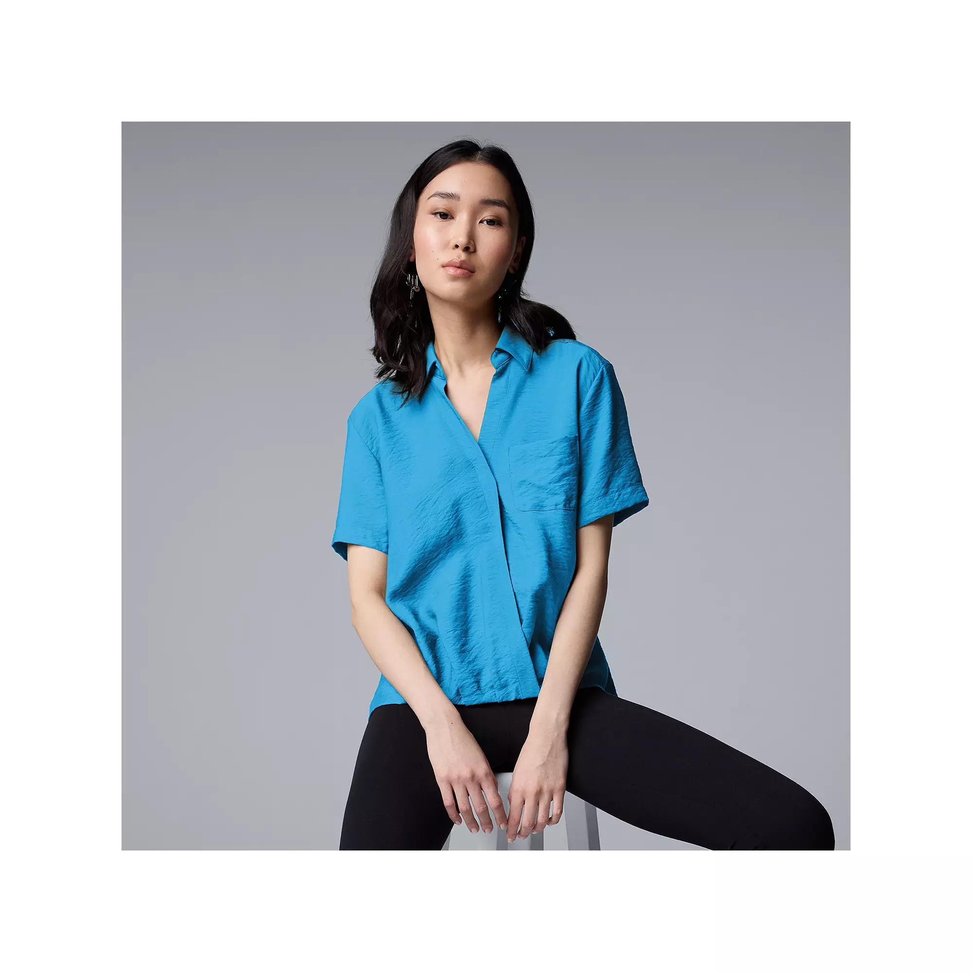 Women's Simply Vera Vera Wang Drapey Surplice Top,  Product Image