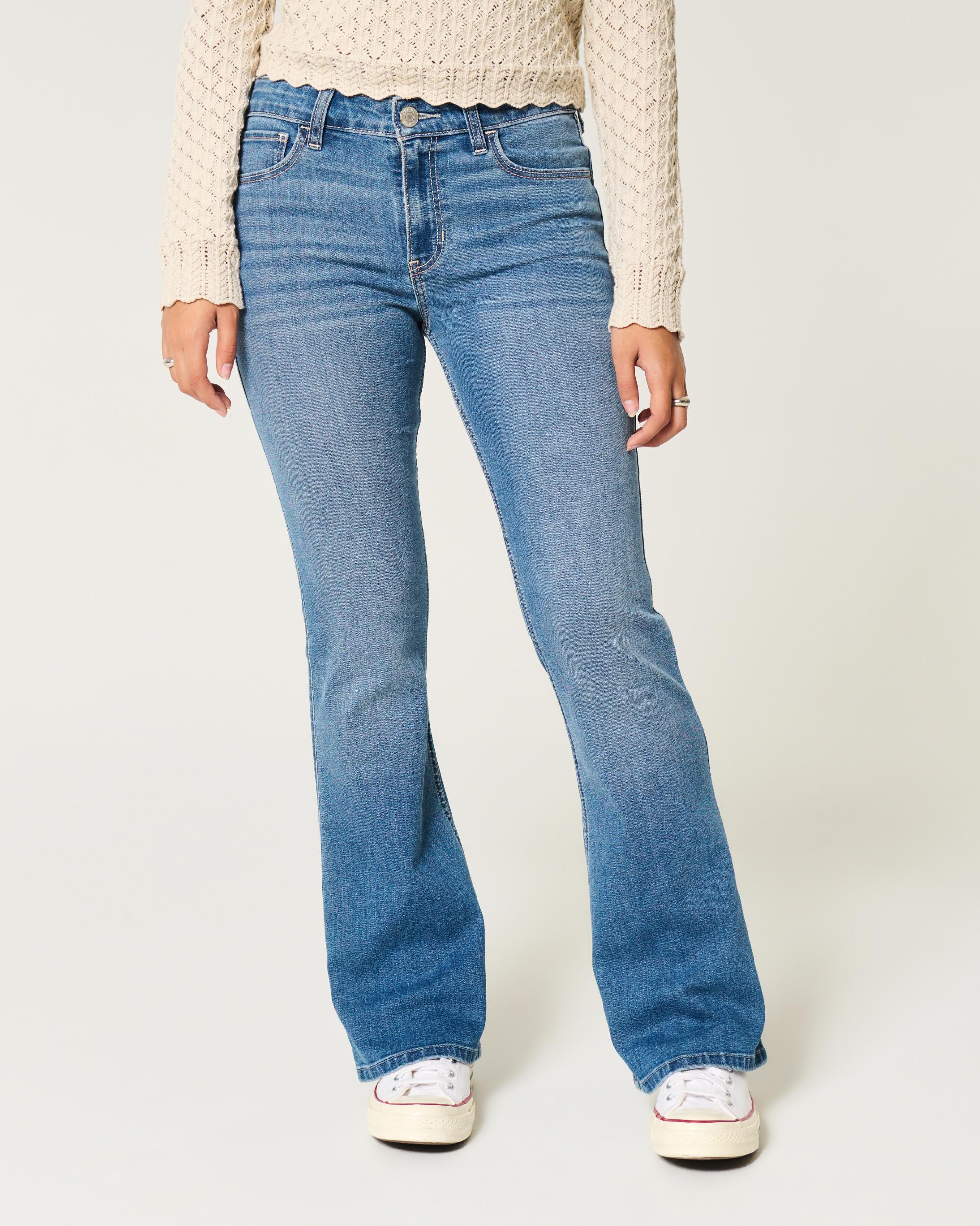 Mid-Rise Medium Wash Boot Jeans Product Image