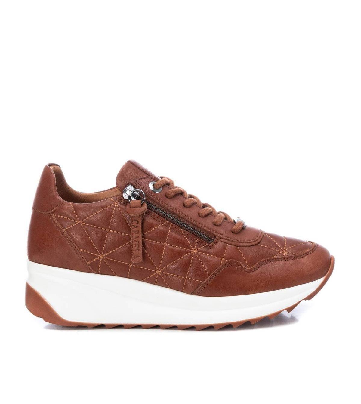 Xti Carmela Womens Leather Sneakers By Product Image