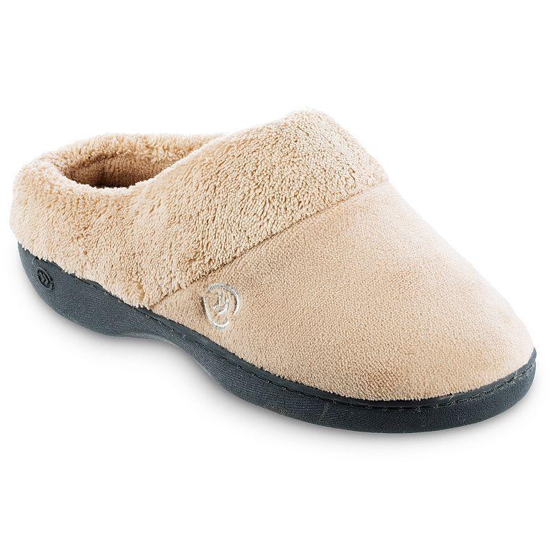 isotoner Mixed Microterry Hoodback Womens Slippers Product Image