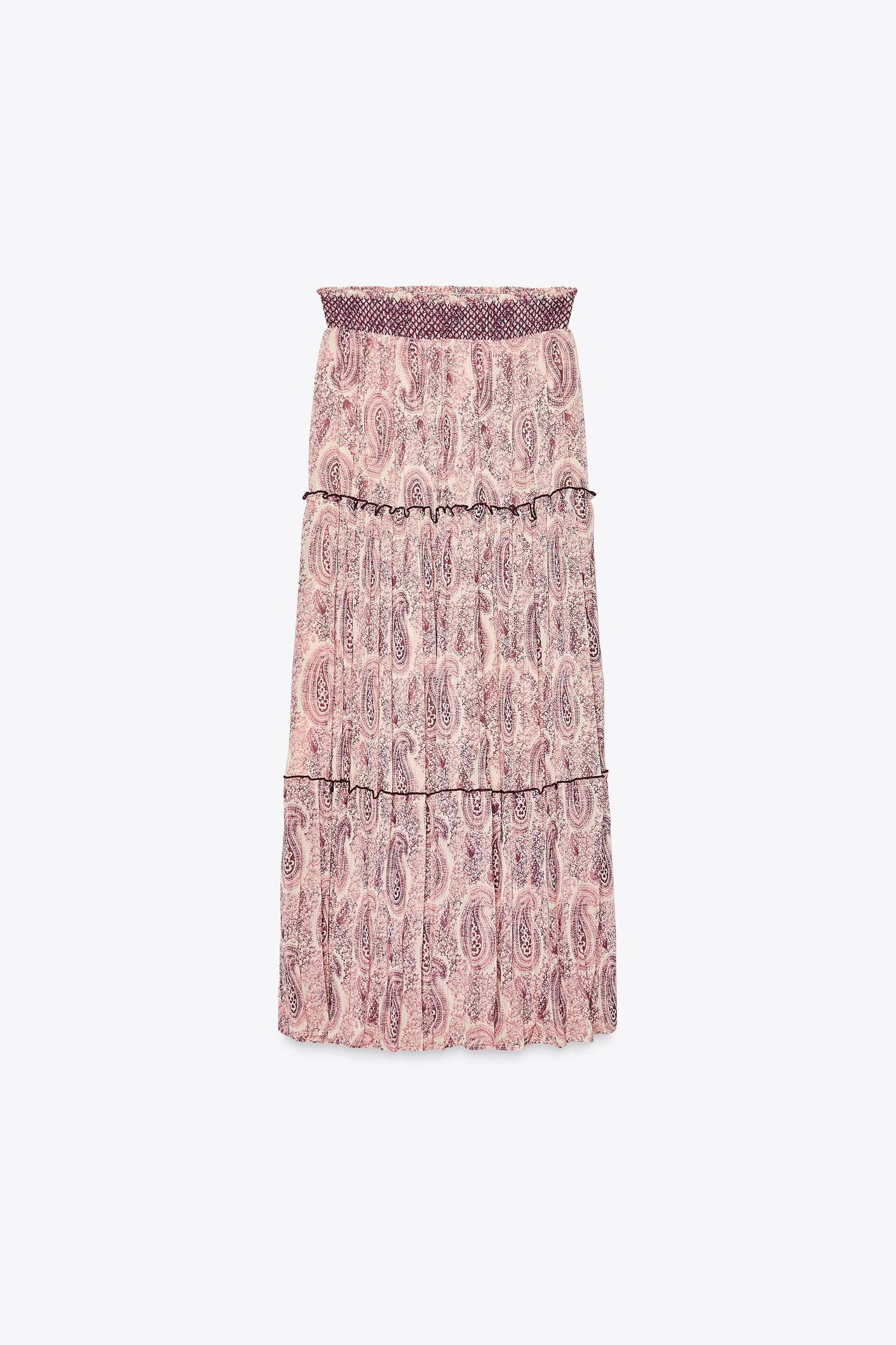 PRINTED MIDI SKIRT Product Image