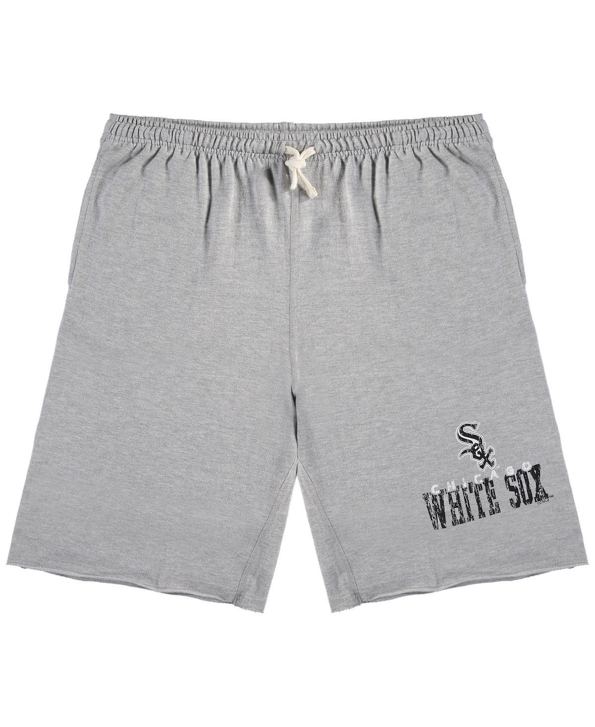 Men's Heathered Gray Chicago White Sox Big & Tall French Terry Shorts, Size: 4XLT, Grey Product Image