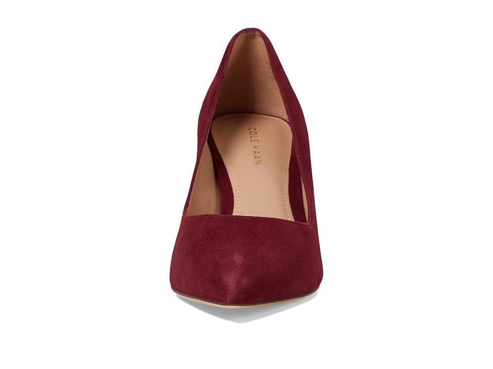 Cole Haan Mylah Heel Pump 75 mm (Black Cherry Suede) Women's Shoes Product Image