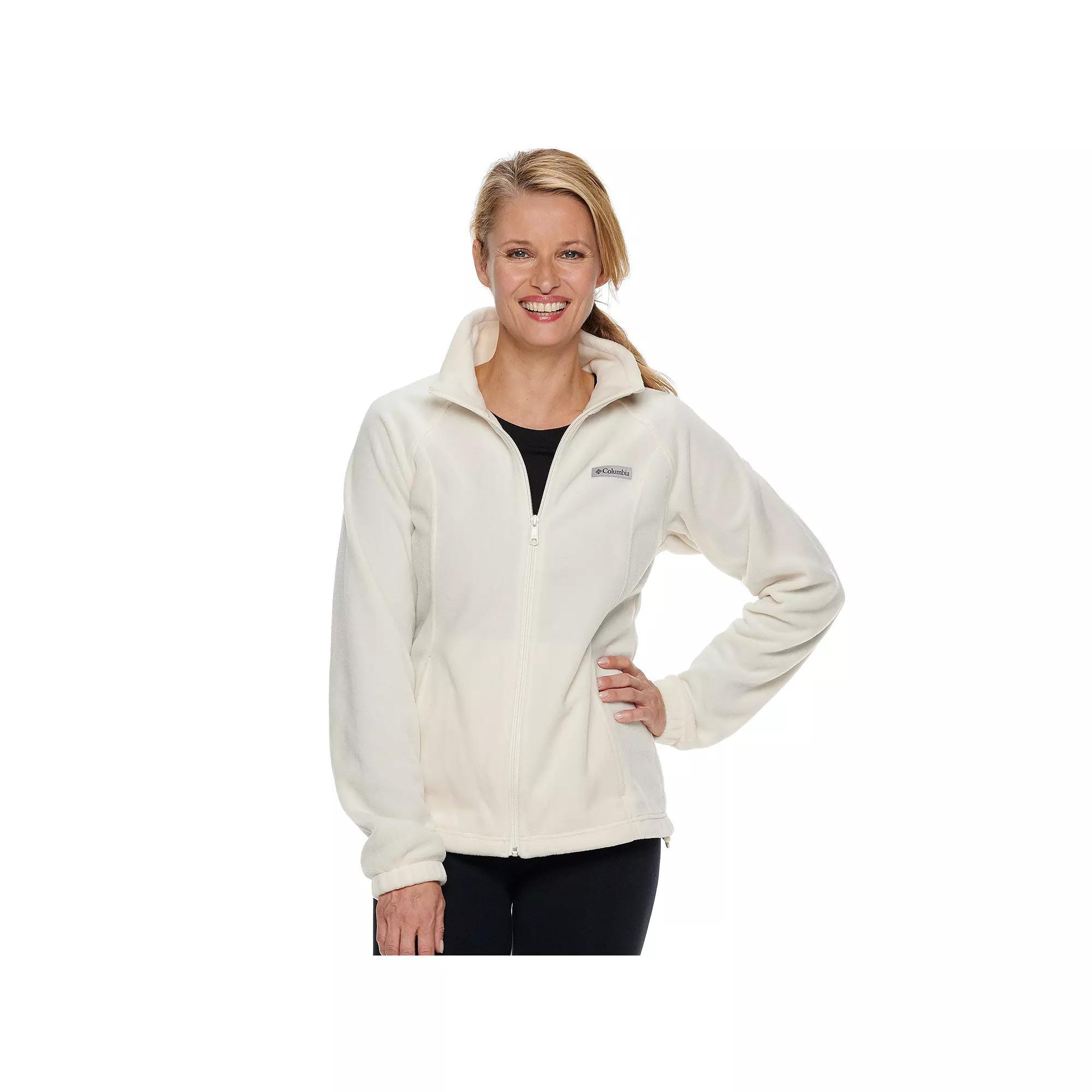 Women's Columbia Benton Springs Zip-Front Fleece Jacket, Size: XL, Salt Product Image